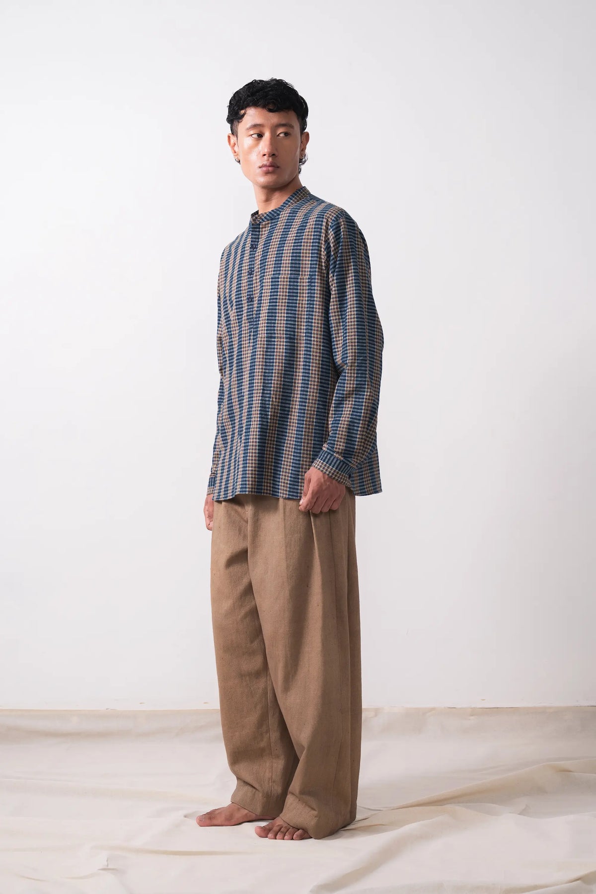 Multi-Colour Yarn Dyed Statement Cotton Shirt