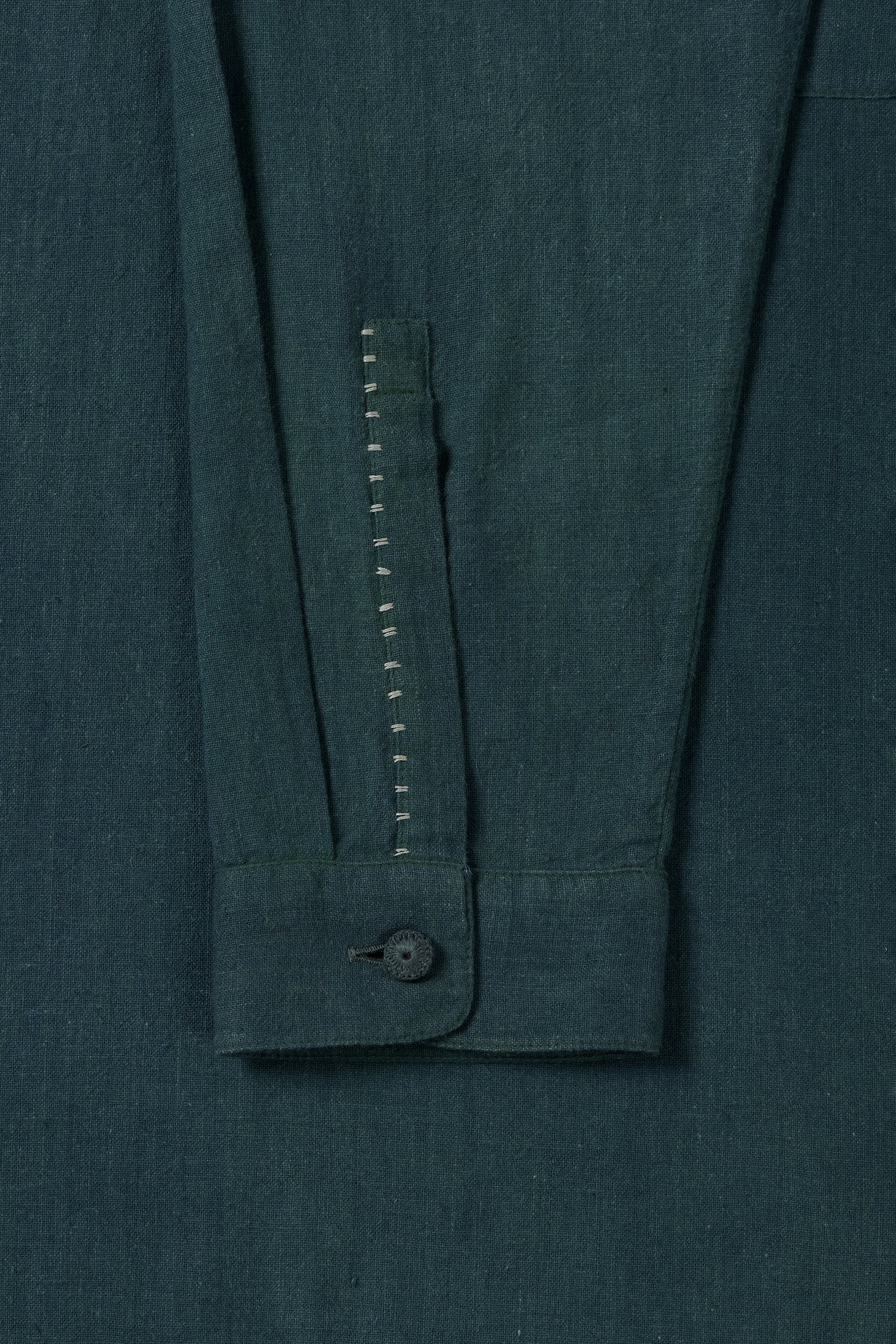 BOTTLE GREEN SOLID FINE COTTON SHIRT