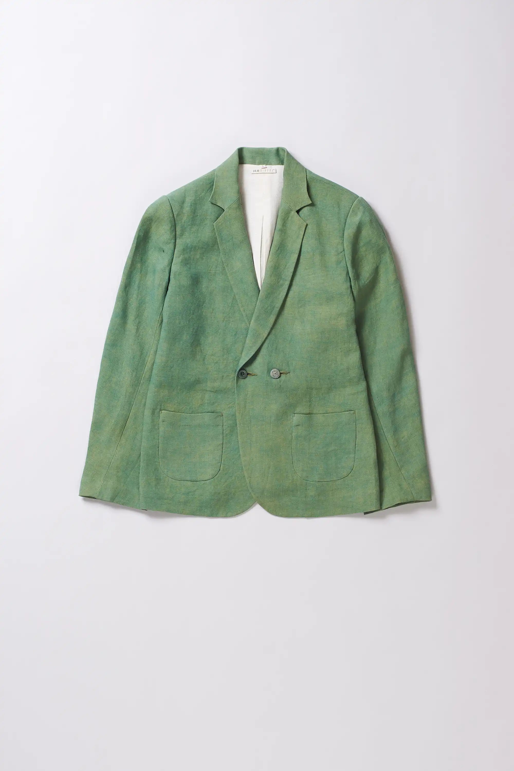 Turf green linen jacket