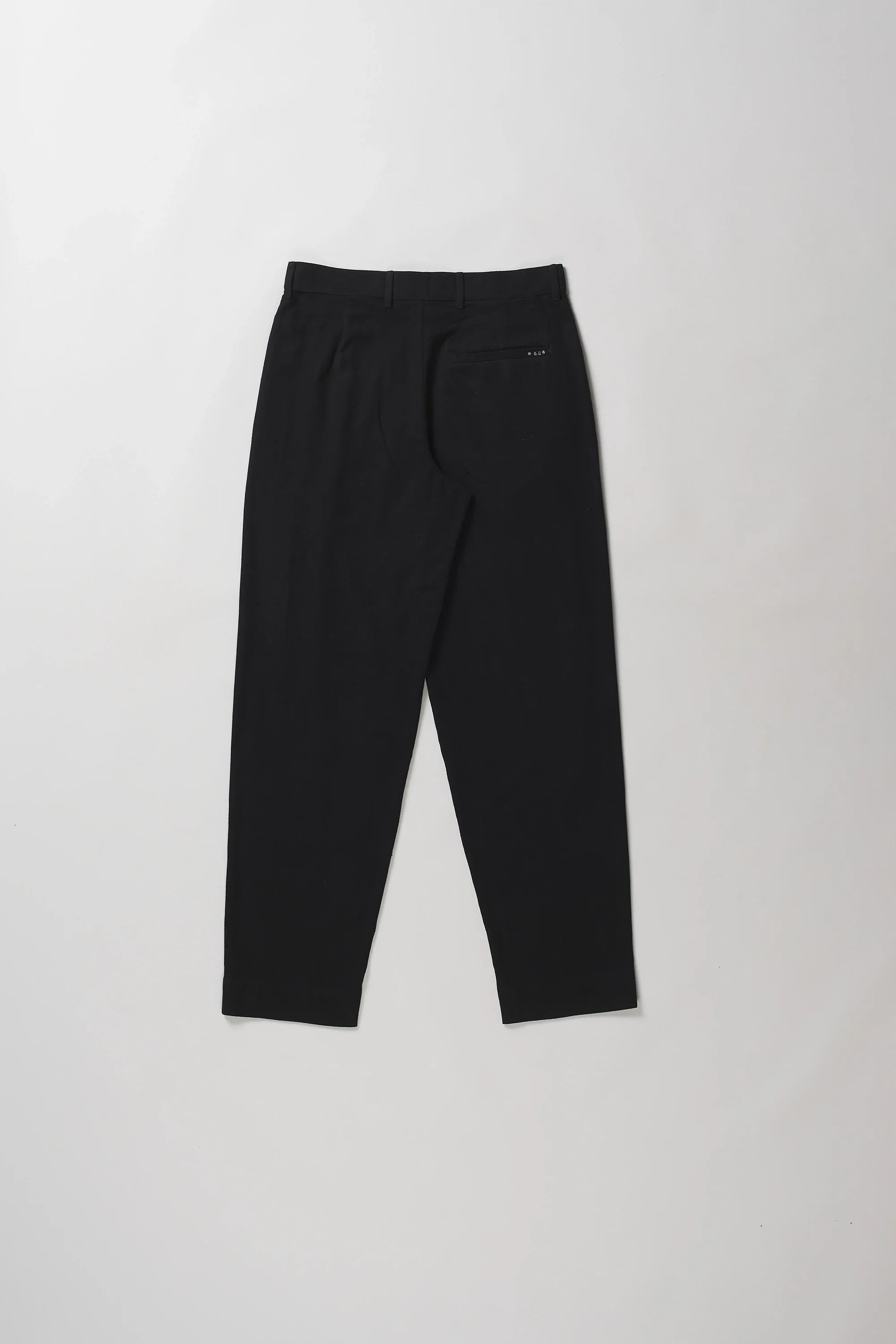 Back image of black cotton pant