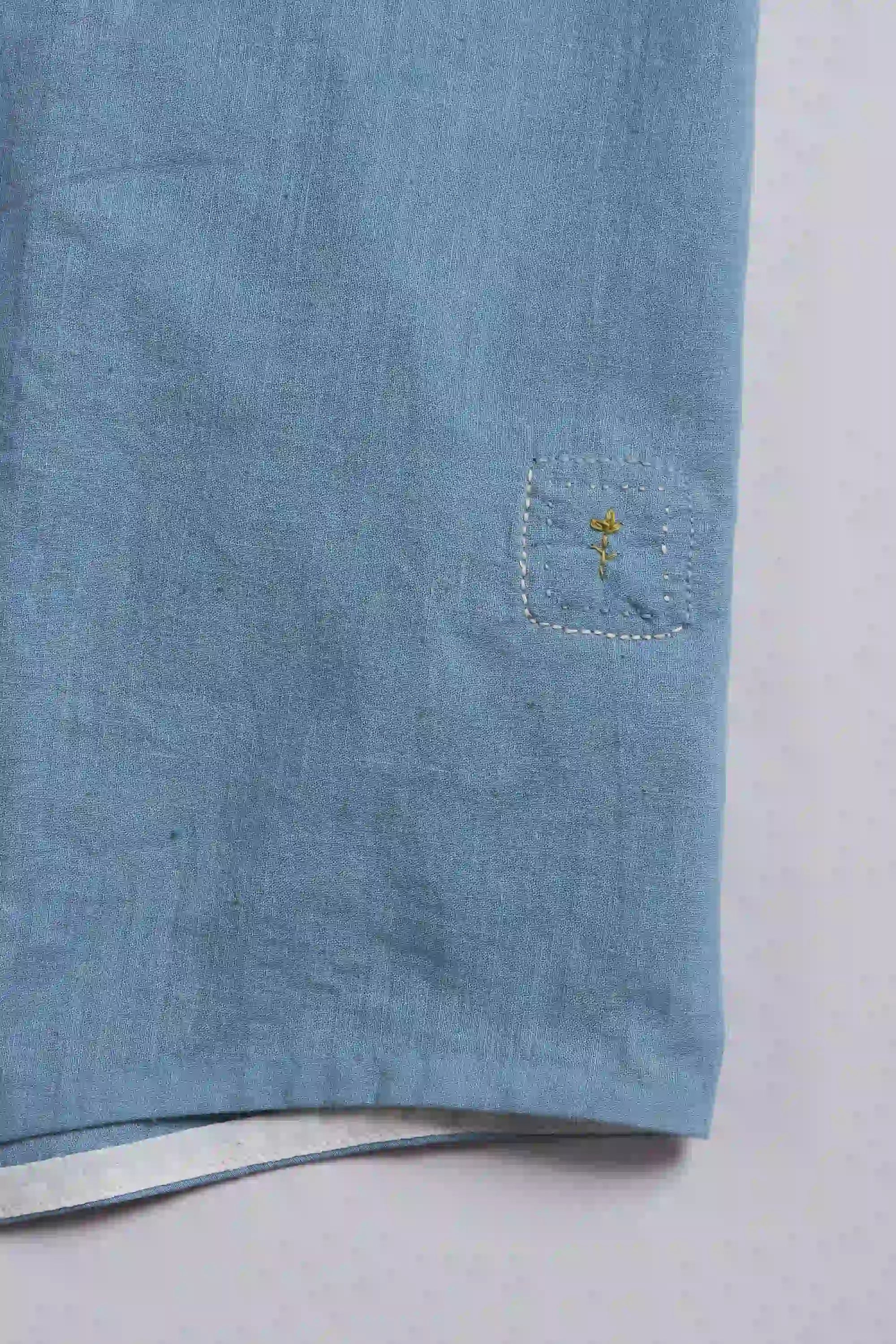 Powder Blue Vivory Drape Dress