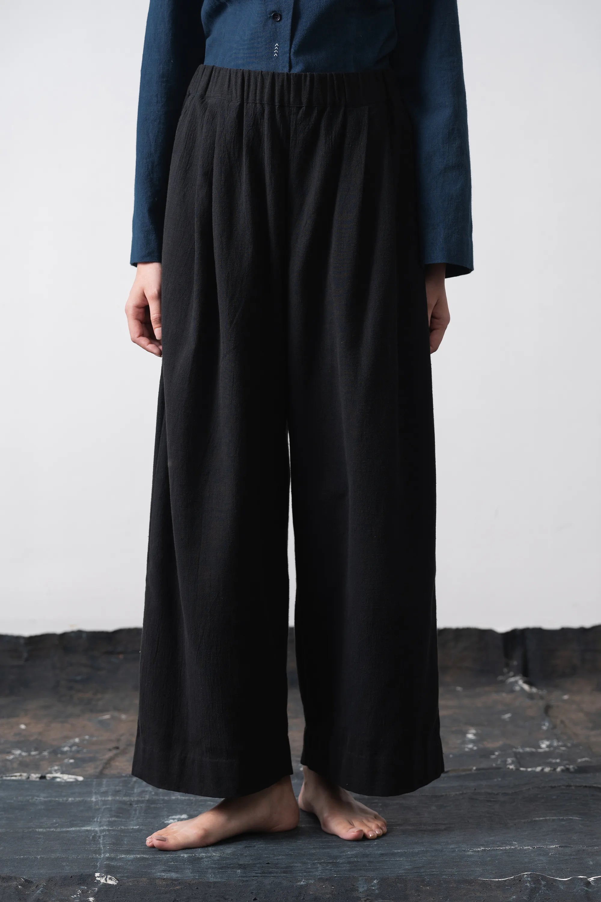 Black Wide Leg Trousers