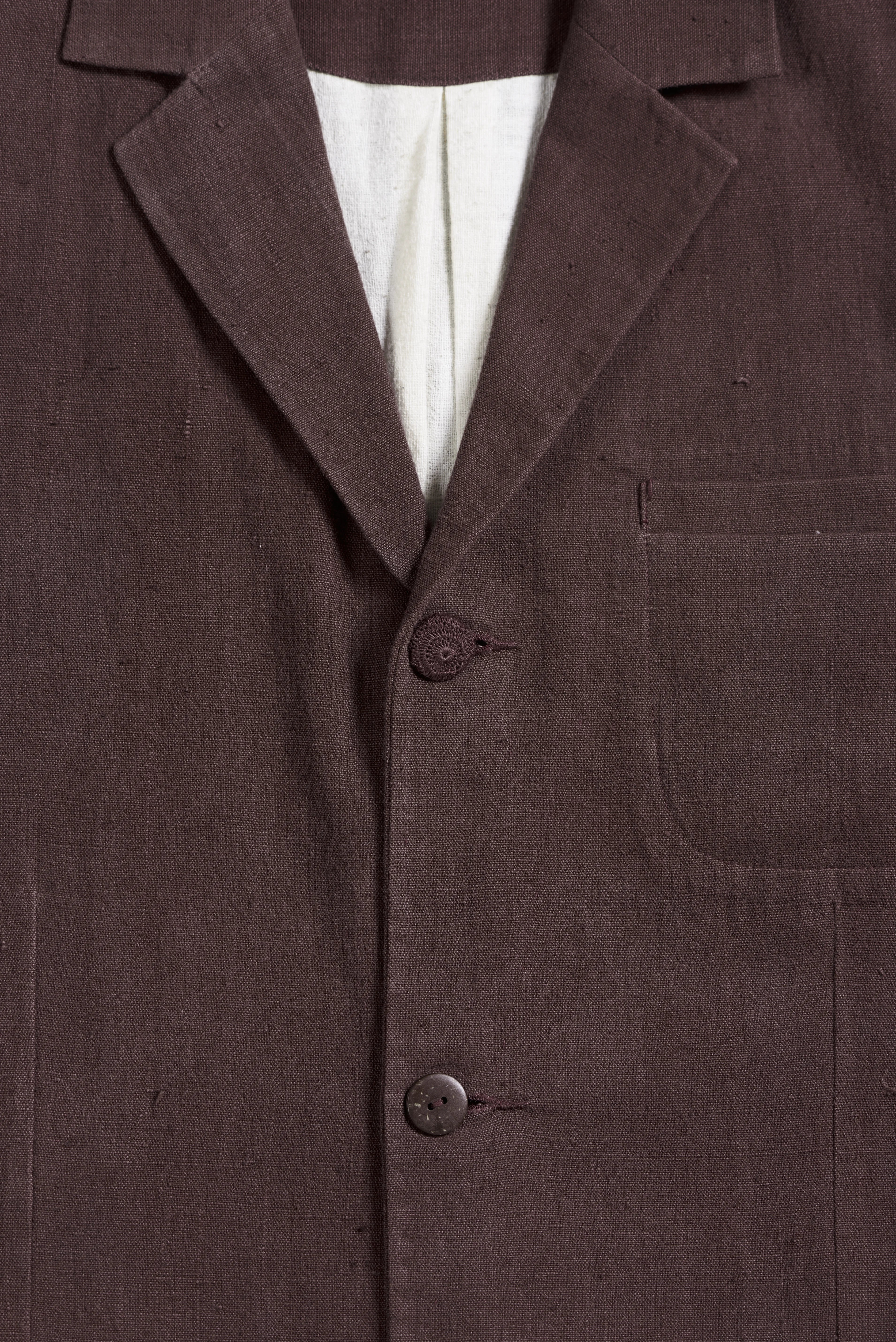 OVERSIZED JACKET IN BURNT UMBER