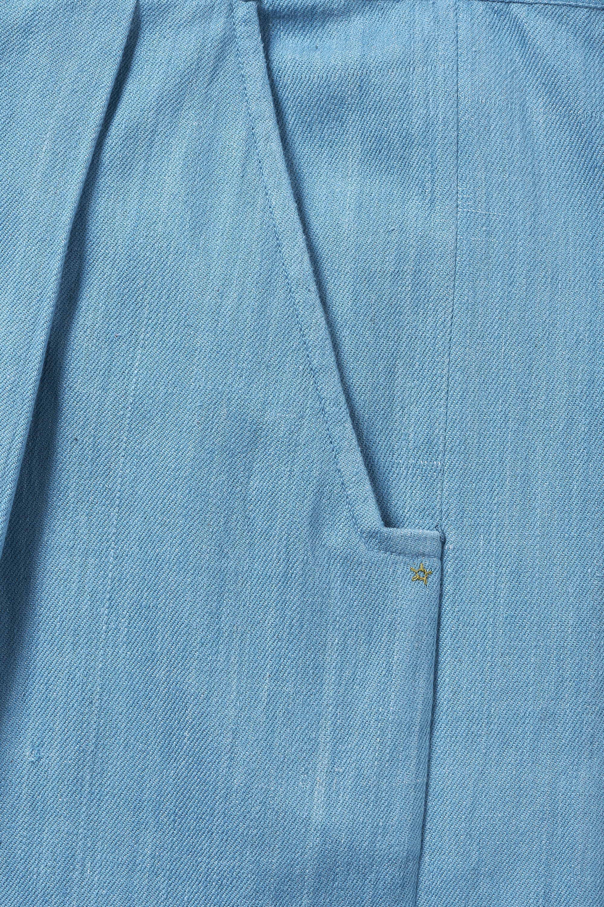 INDIGO DENIM COMFORT TROUSERS