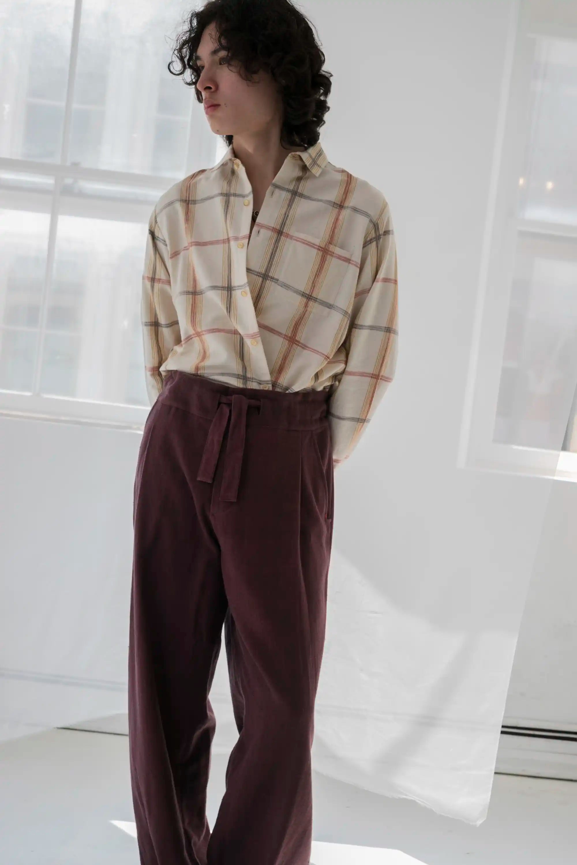 RELAXED-FIT ORGANIC COTTON PANTS