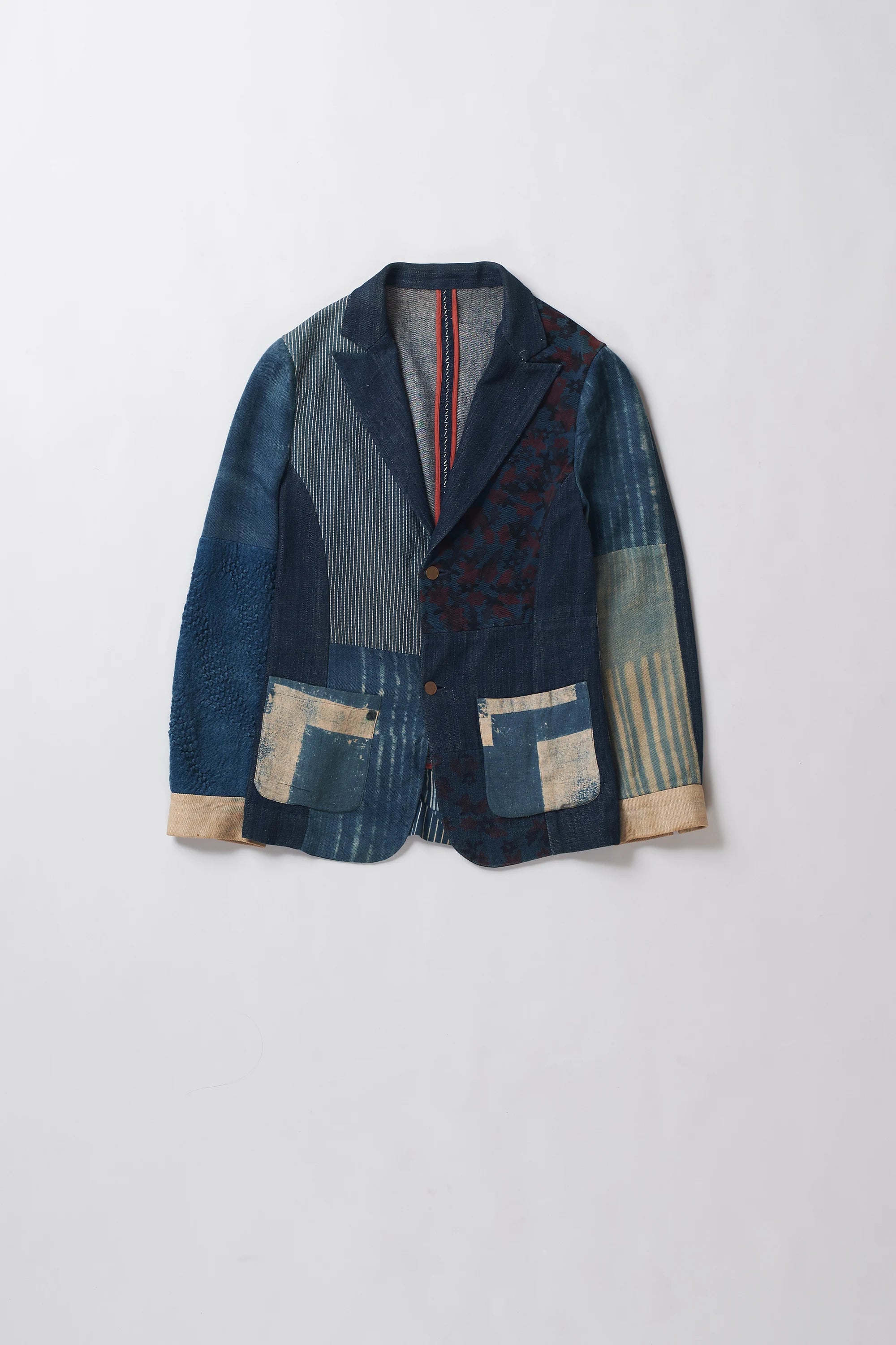 Summer Jacket with Engineered patchwork