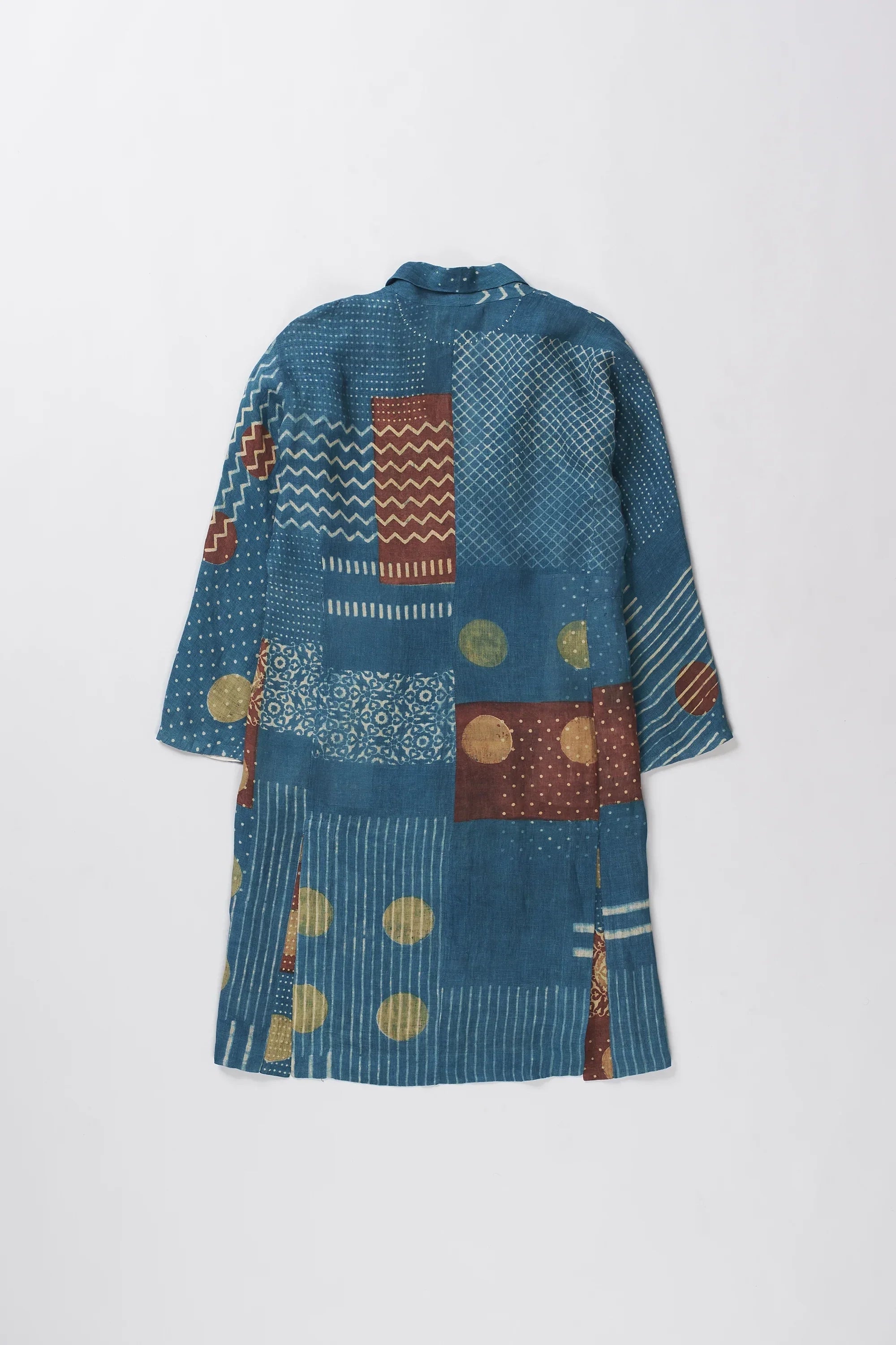 Naomi Linen Jacket with Block Print