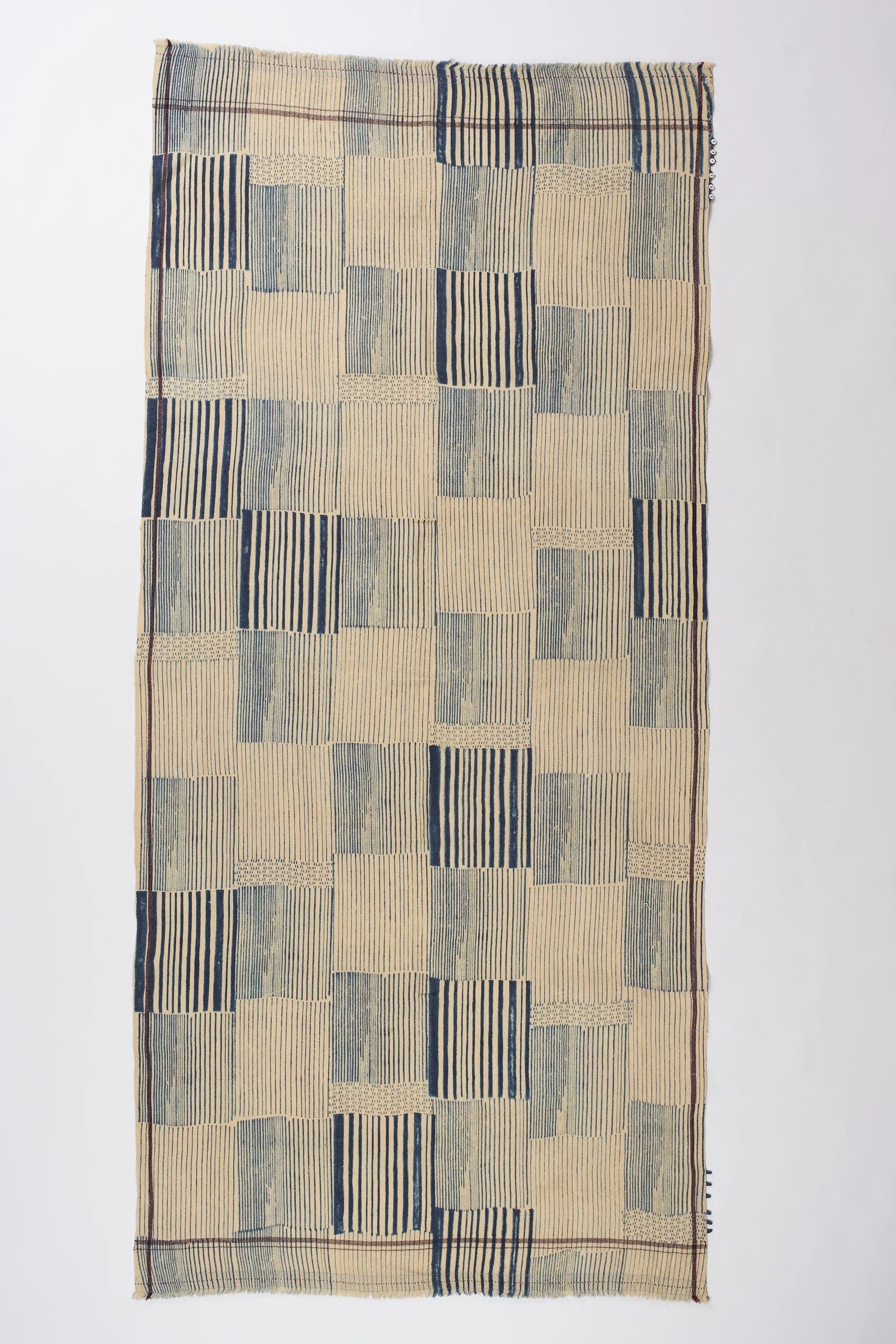 Block printed Shawl in wool