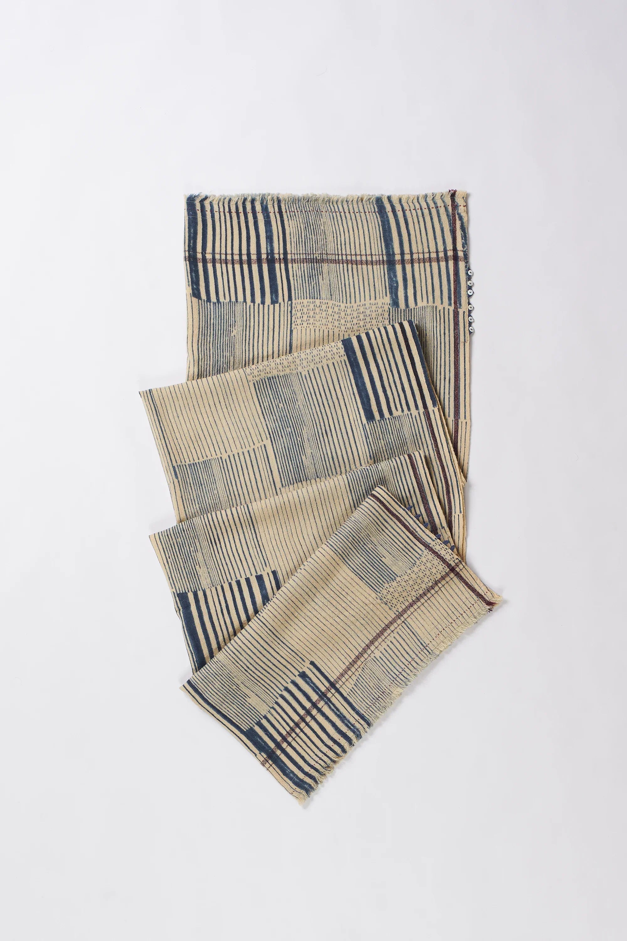 Block printed Shawl in wool