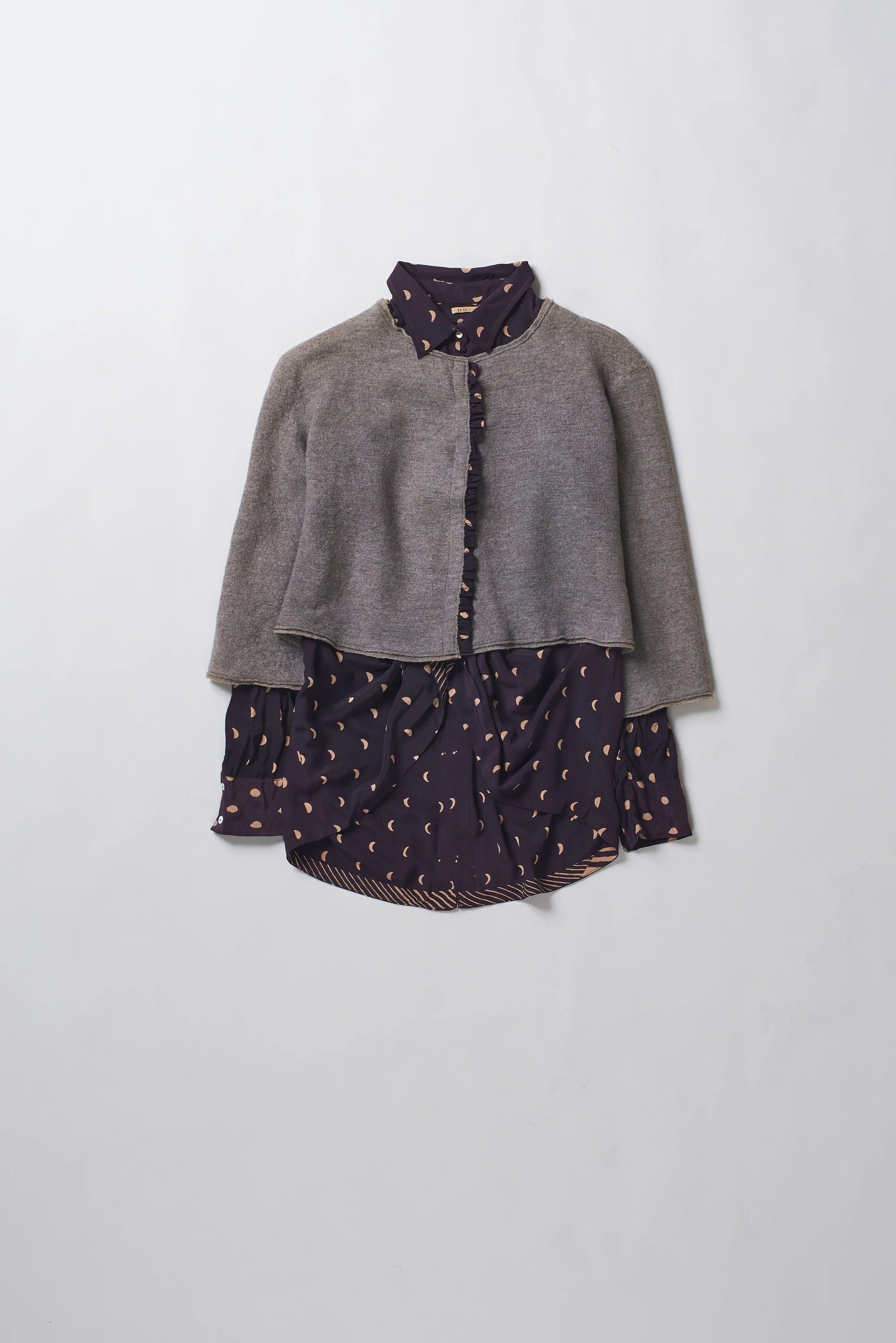 Axe Double Layer Cardigan