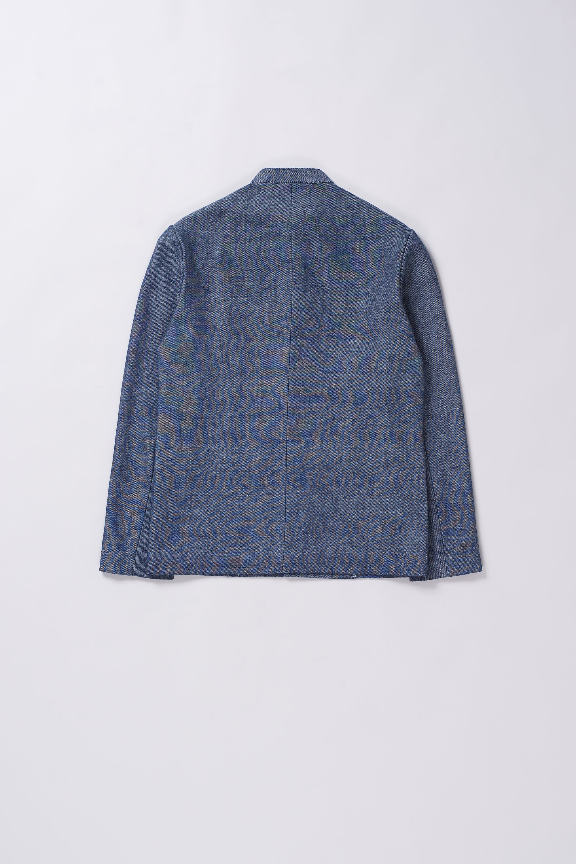 MEDIUM INDIGO BAND COLLAR JACKET