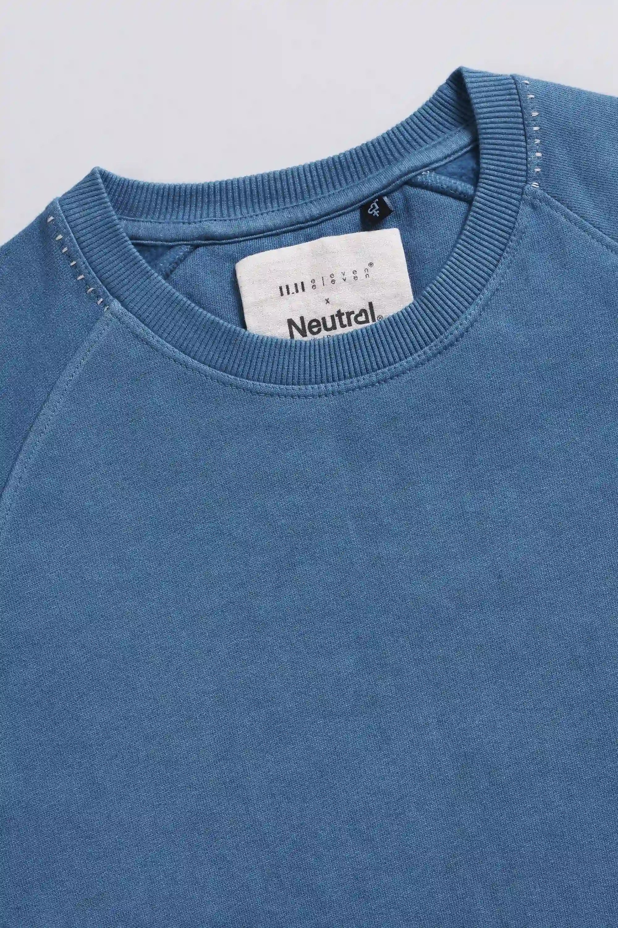 Cotton Sweatshirt in Powder Blue