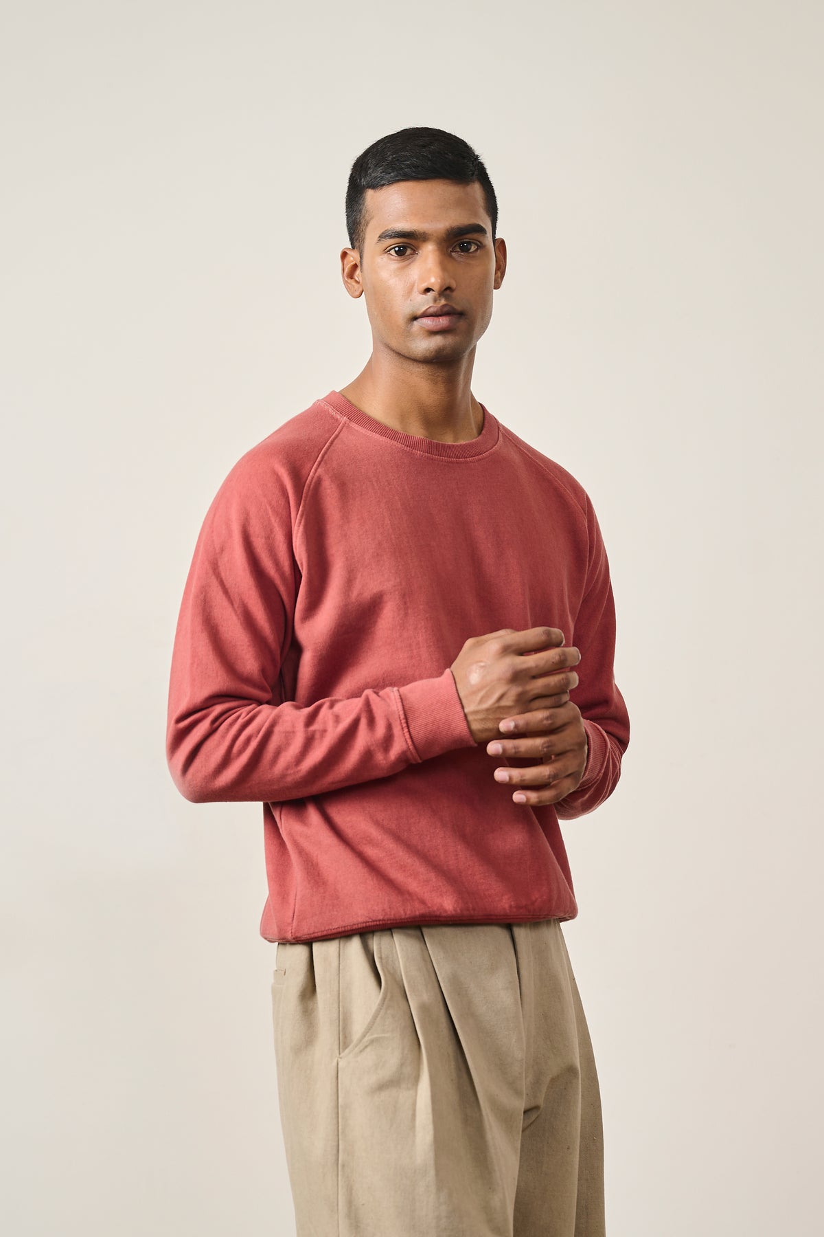 Rouge Pink Cotton Sweatshirt