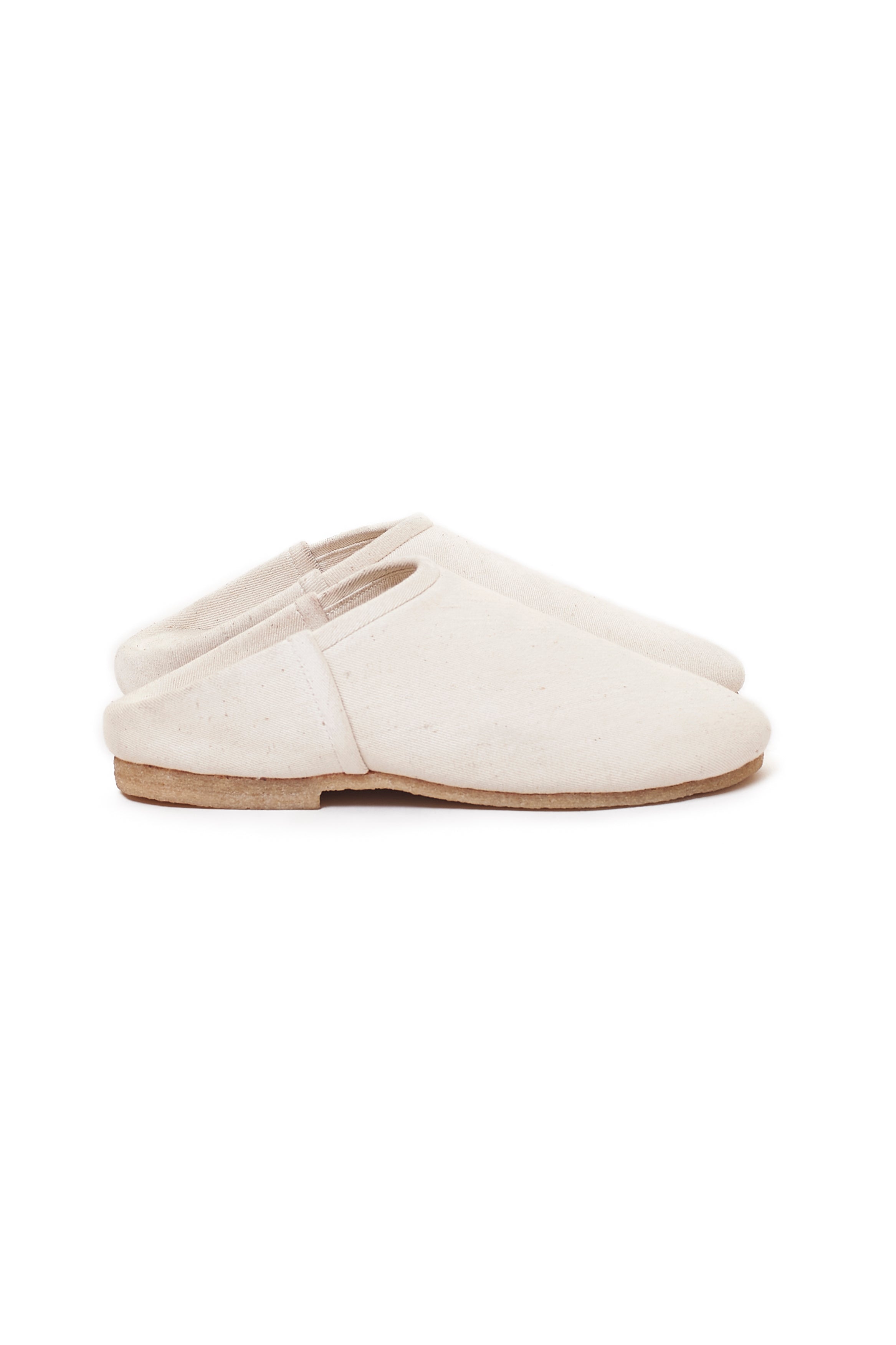 OFF-WHITE DENIM HANDMADE SLIP ON