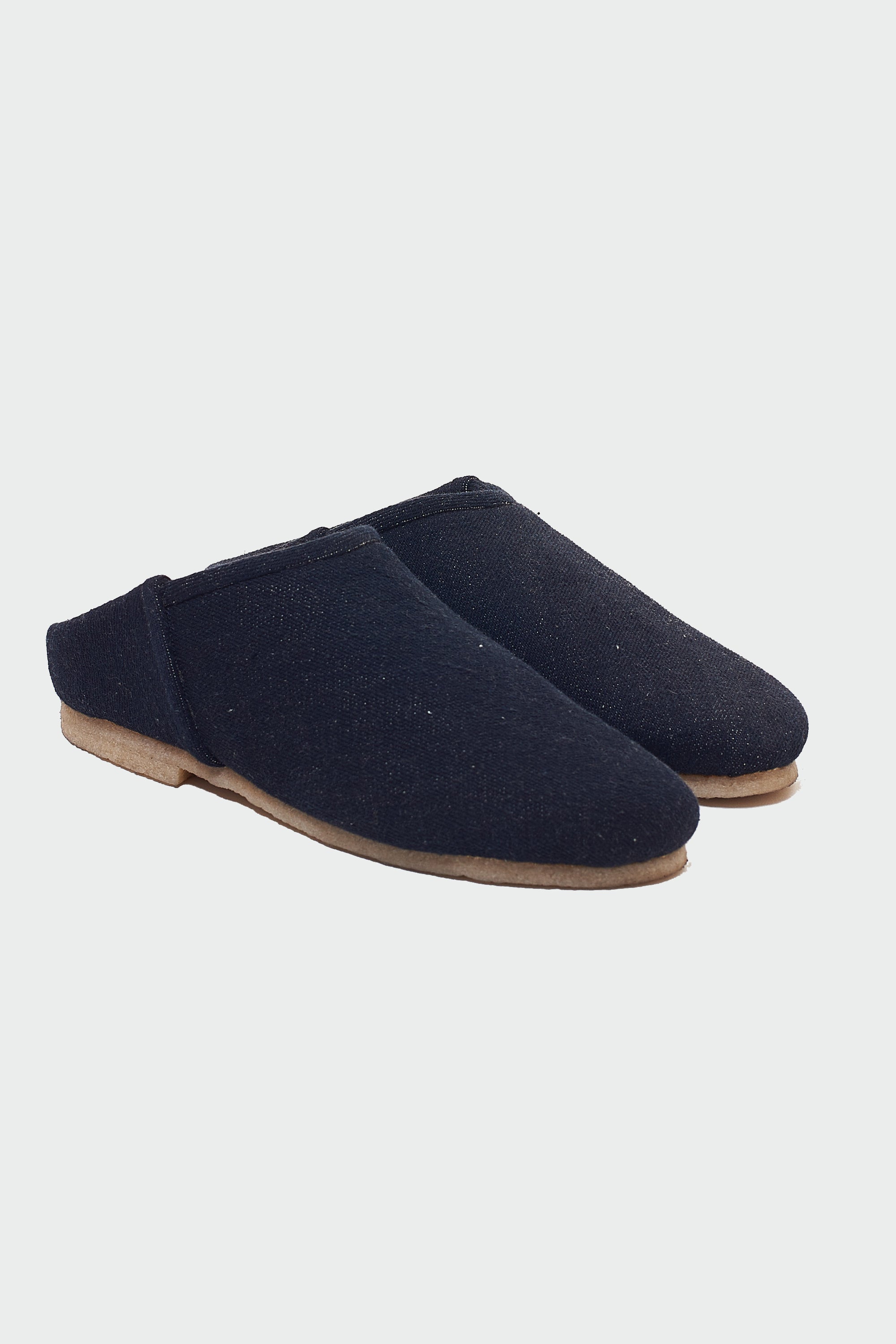 MIDNIGHT INDIGO DENIM HANDMADE SLIP ON