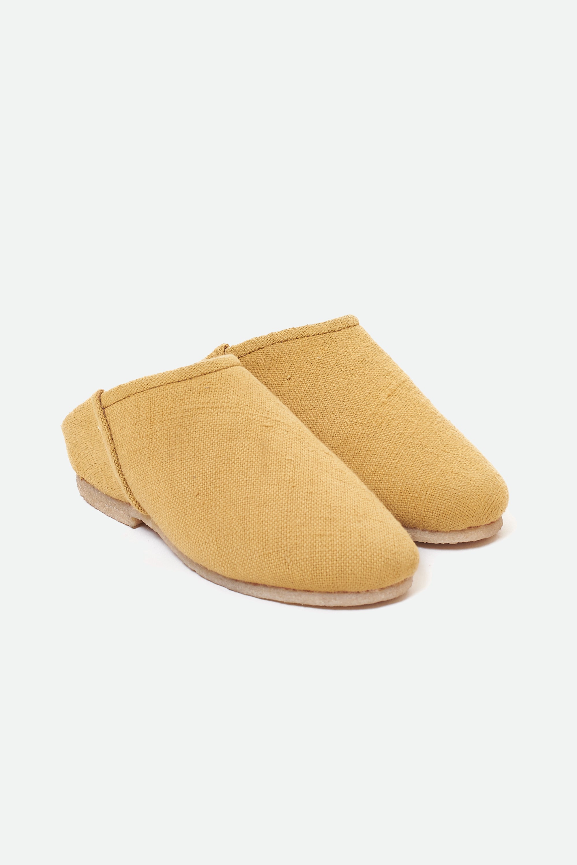 YELLOW HANDMADE SLIP -ON