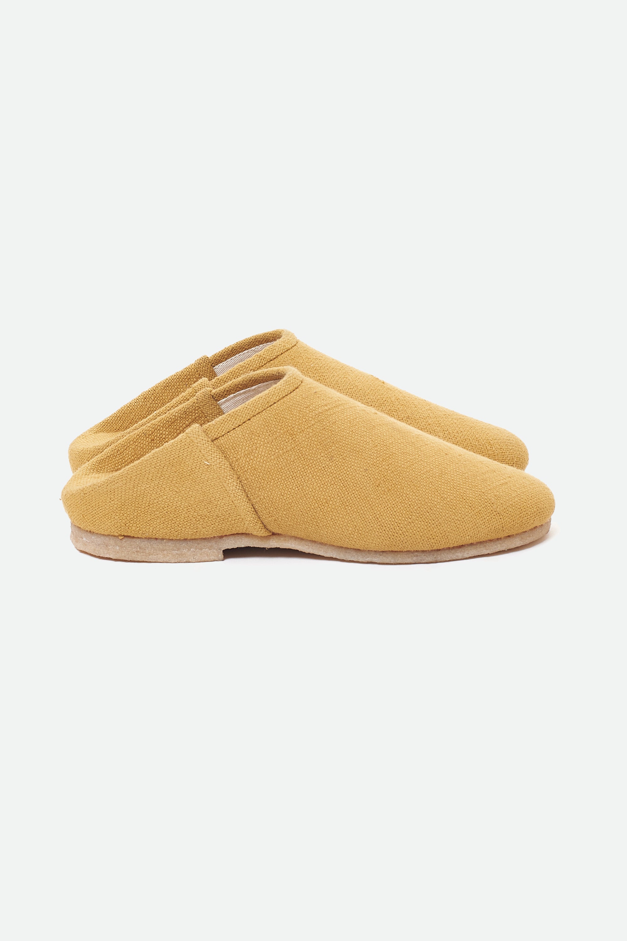 YELLOW HANDMADE SLIP -ON