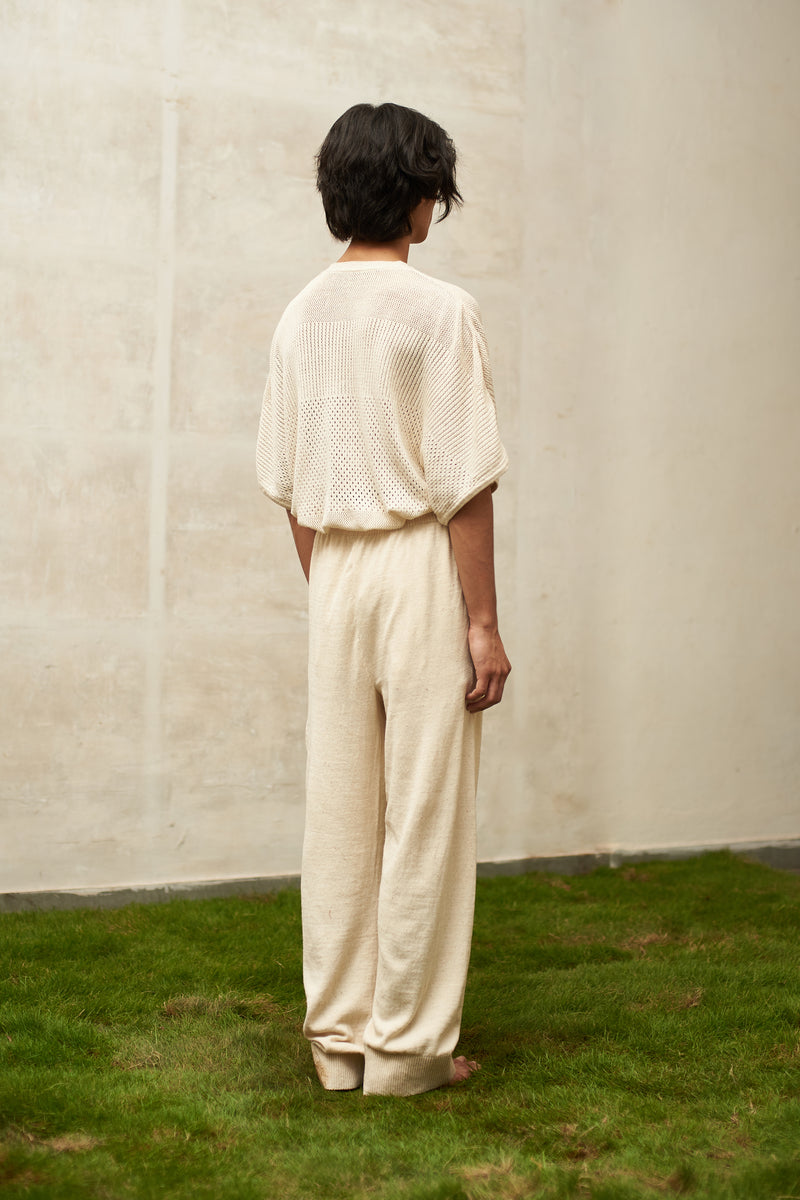 UNDYED KNITTED PANTS