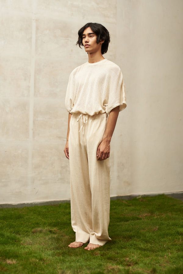 UNDYED KNITTED PANTS