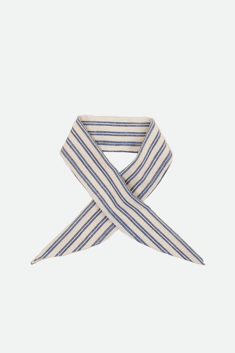 HAND-WOVEN INDIGO STRIPE BANDANA