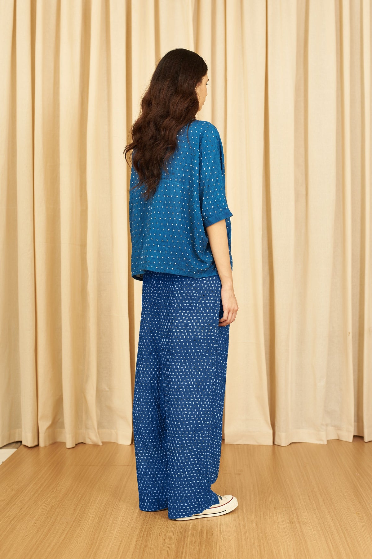 Medium Indigo Bandhani Trousers