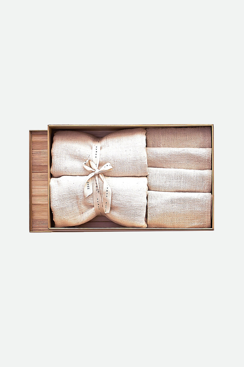 ECRU ORGANIC COTTON TOWEL BOX SET