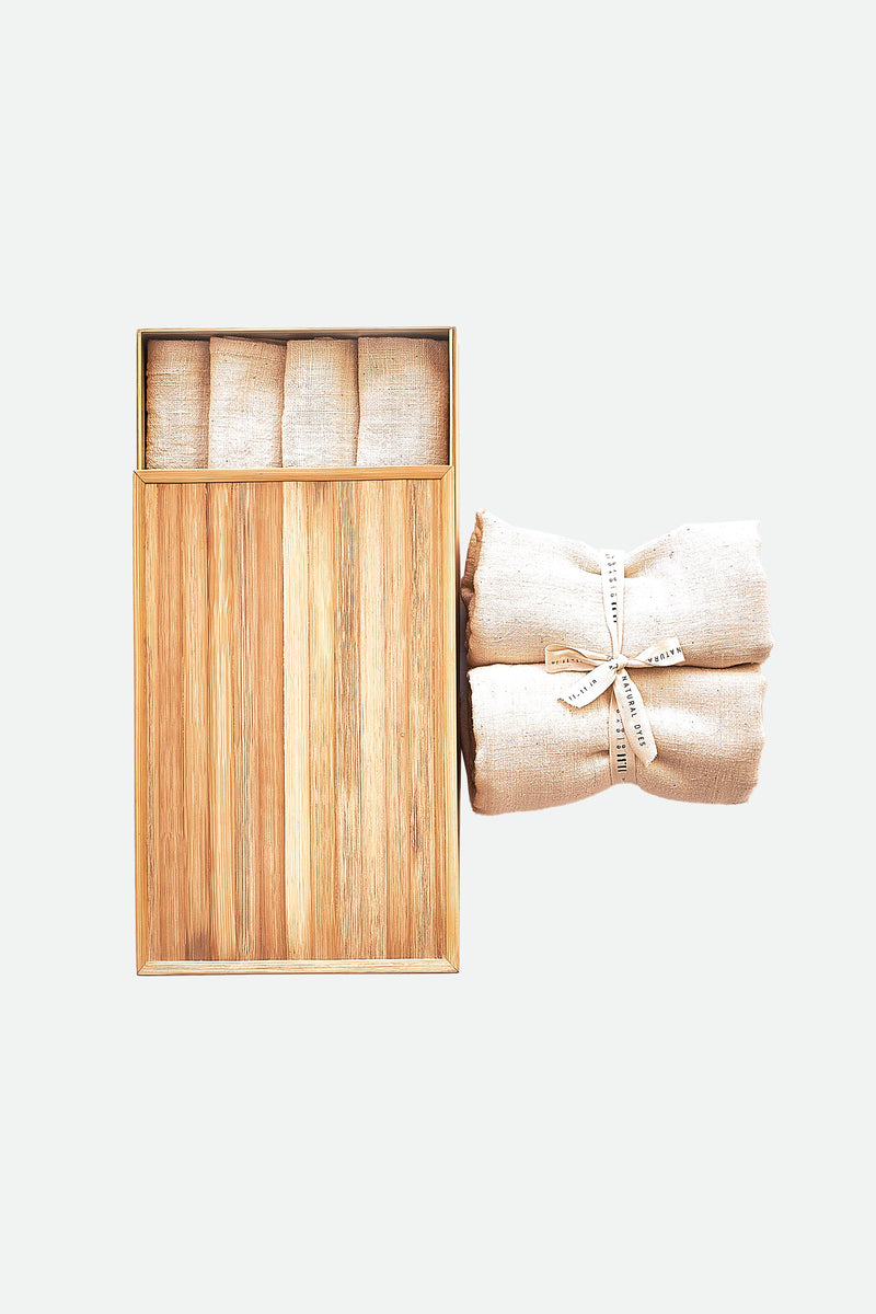 ECRU ORGANIC COTTON TOWEL BOX SET