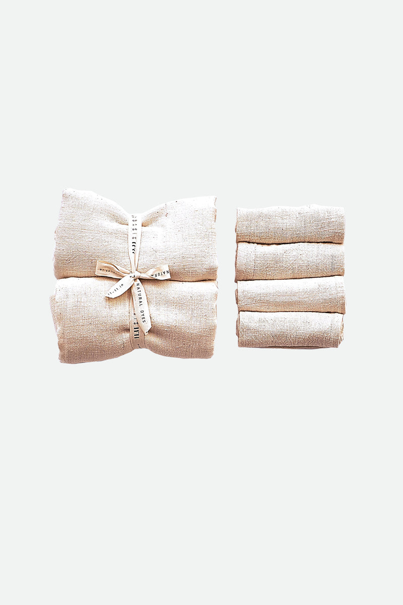 Ecru Organic Cotton Towel Set