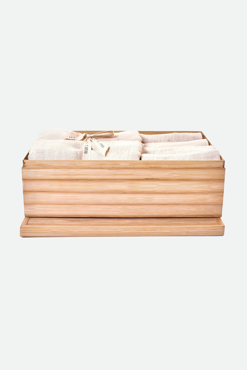 ECRU ORGANIC COTTON TOWEL BOX SET