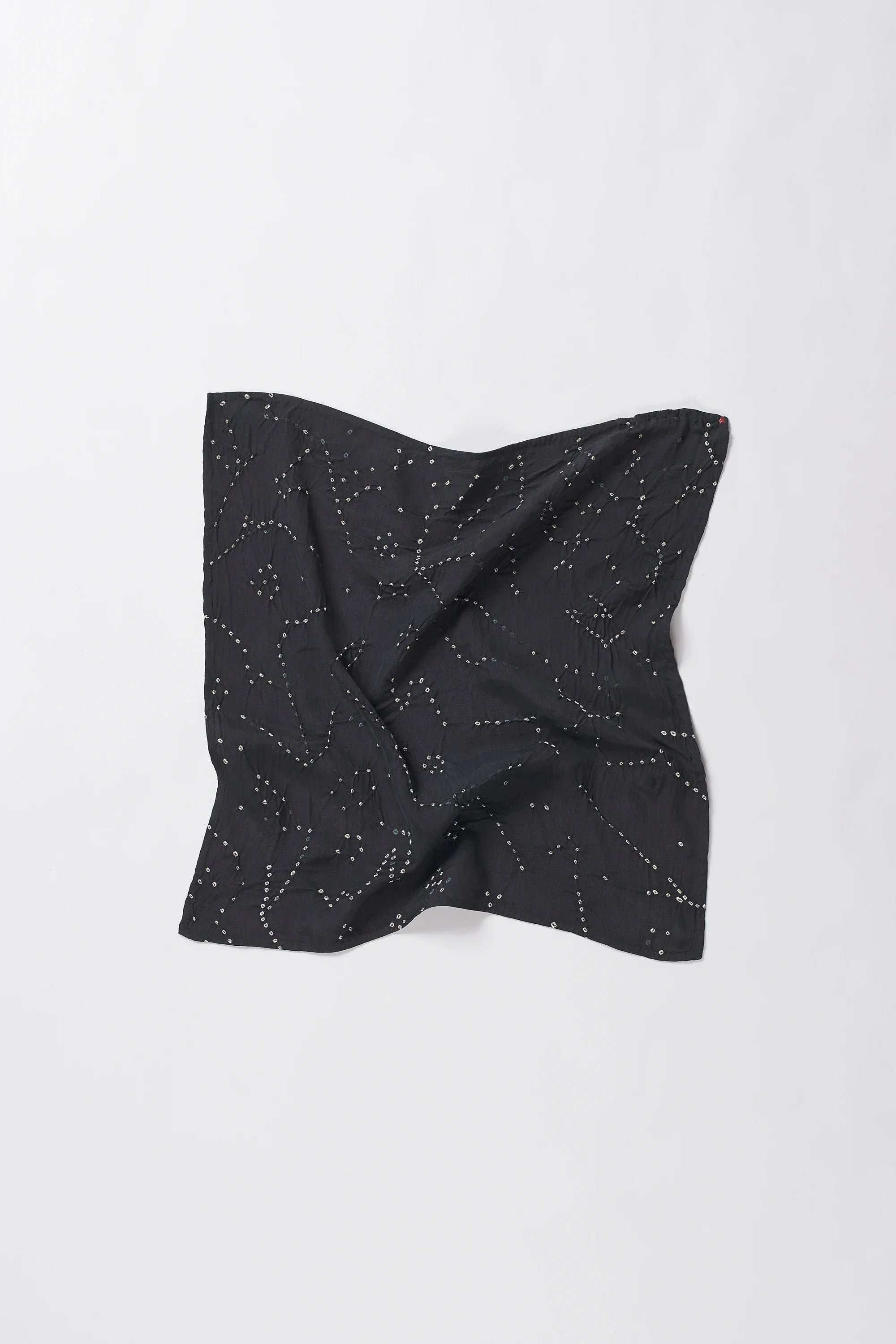 Midnight Indigo Bandhani Scarf