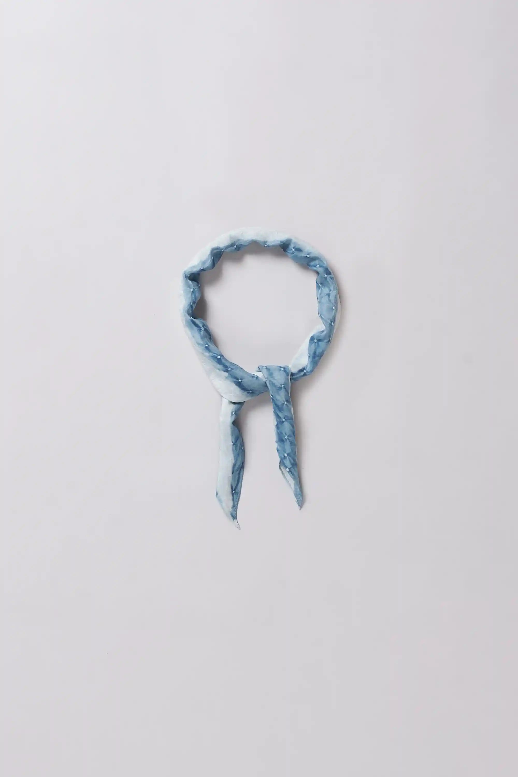 Light Indigo Striped Bandana