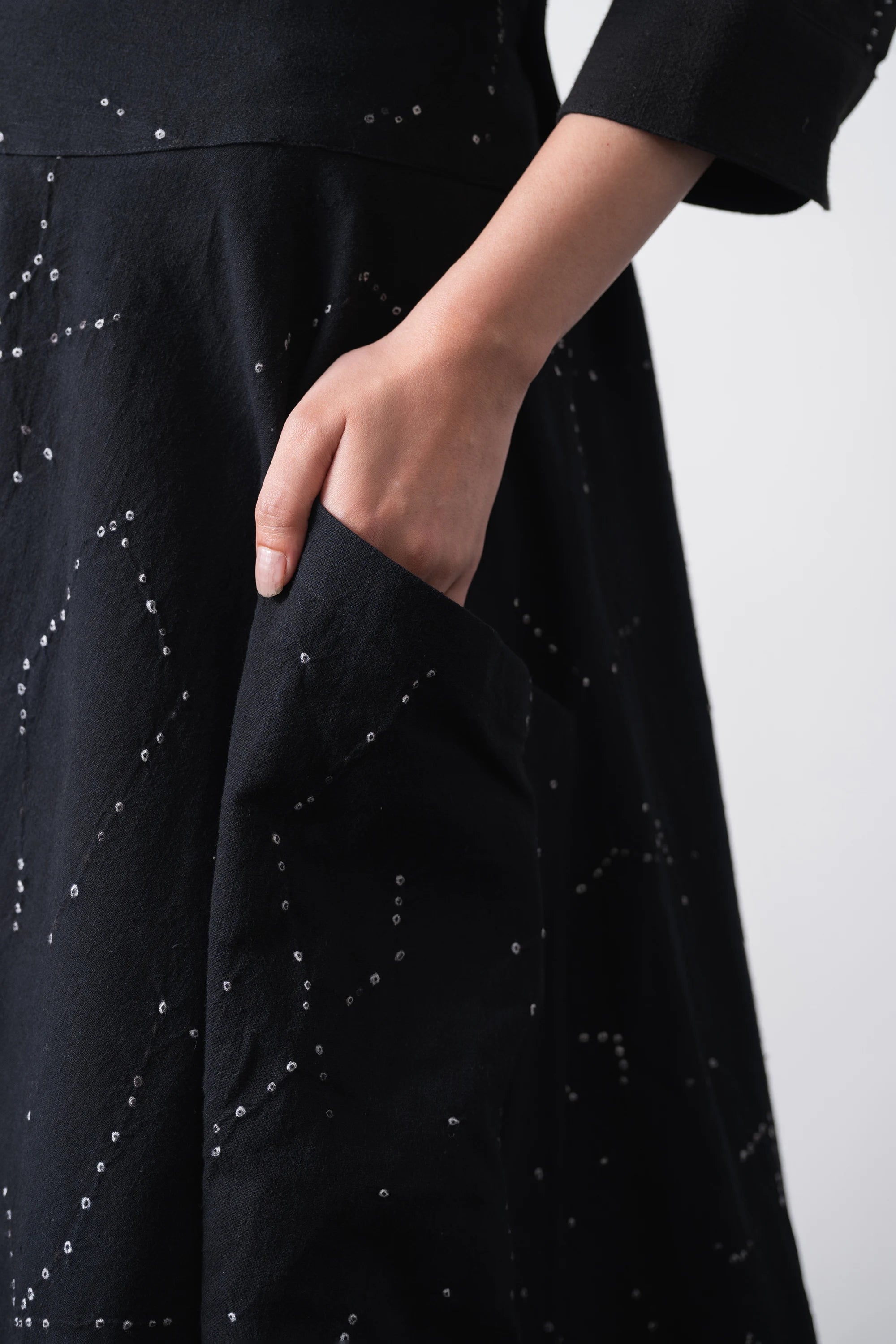 Black Bandhani Round Skirt