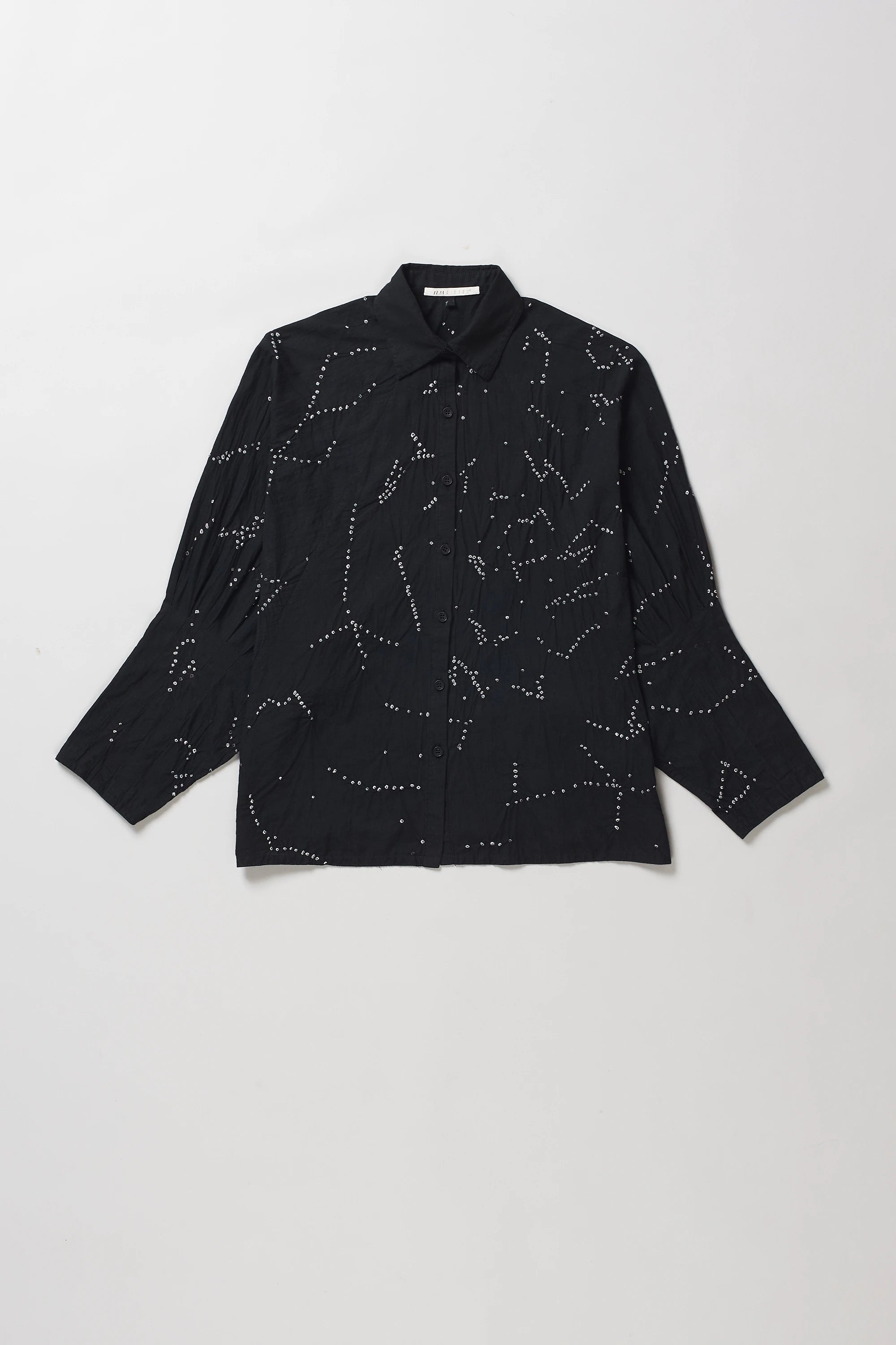 Mul Cotton Shirt with Bandhani