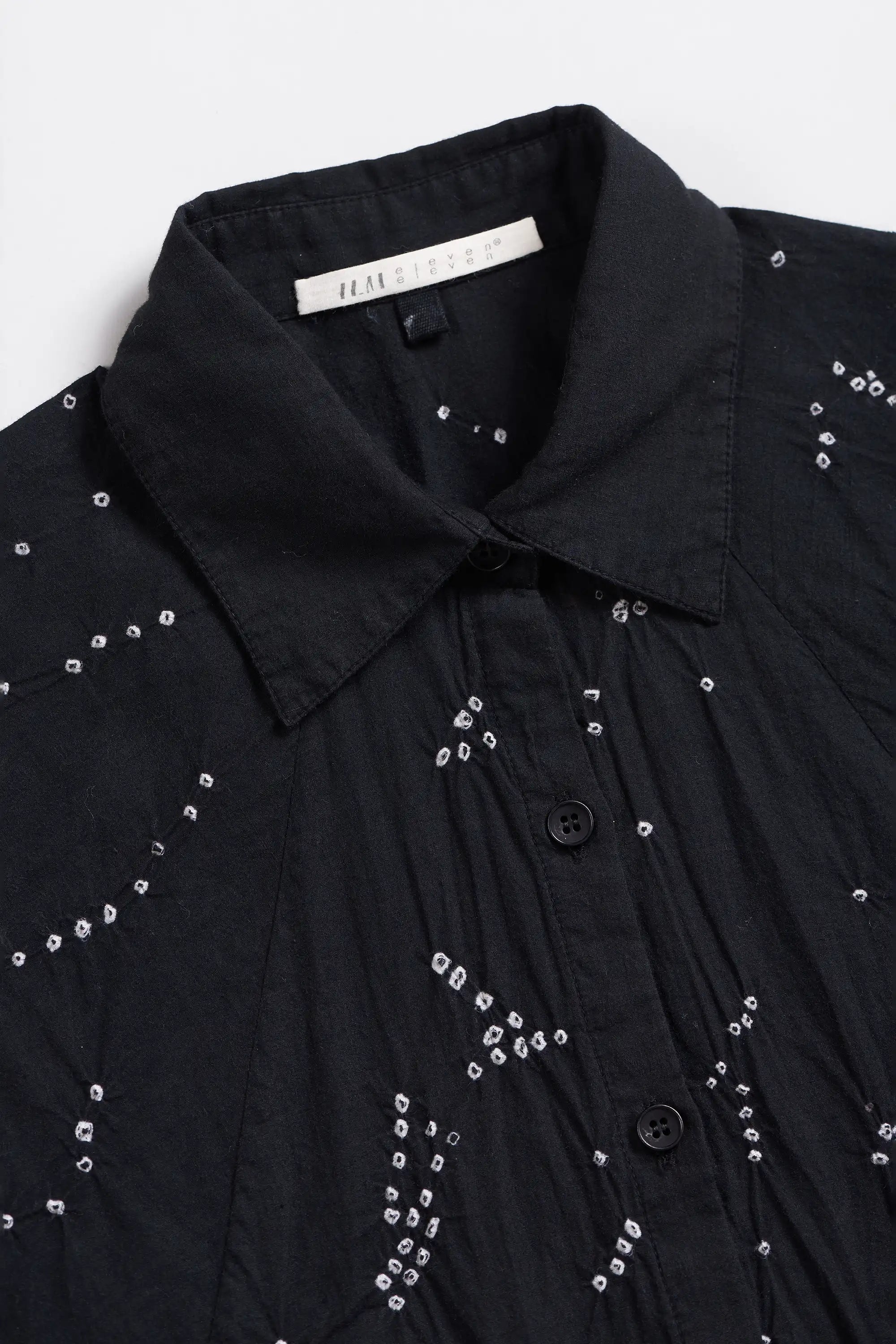 Mul Cotton Shirt with Bandhani