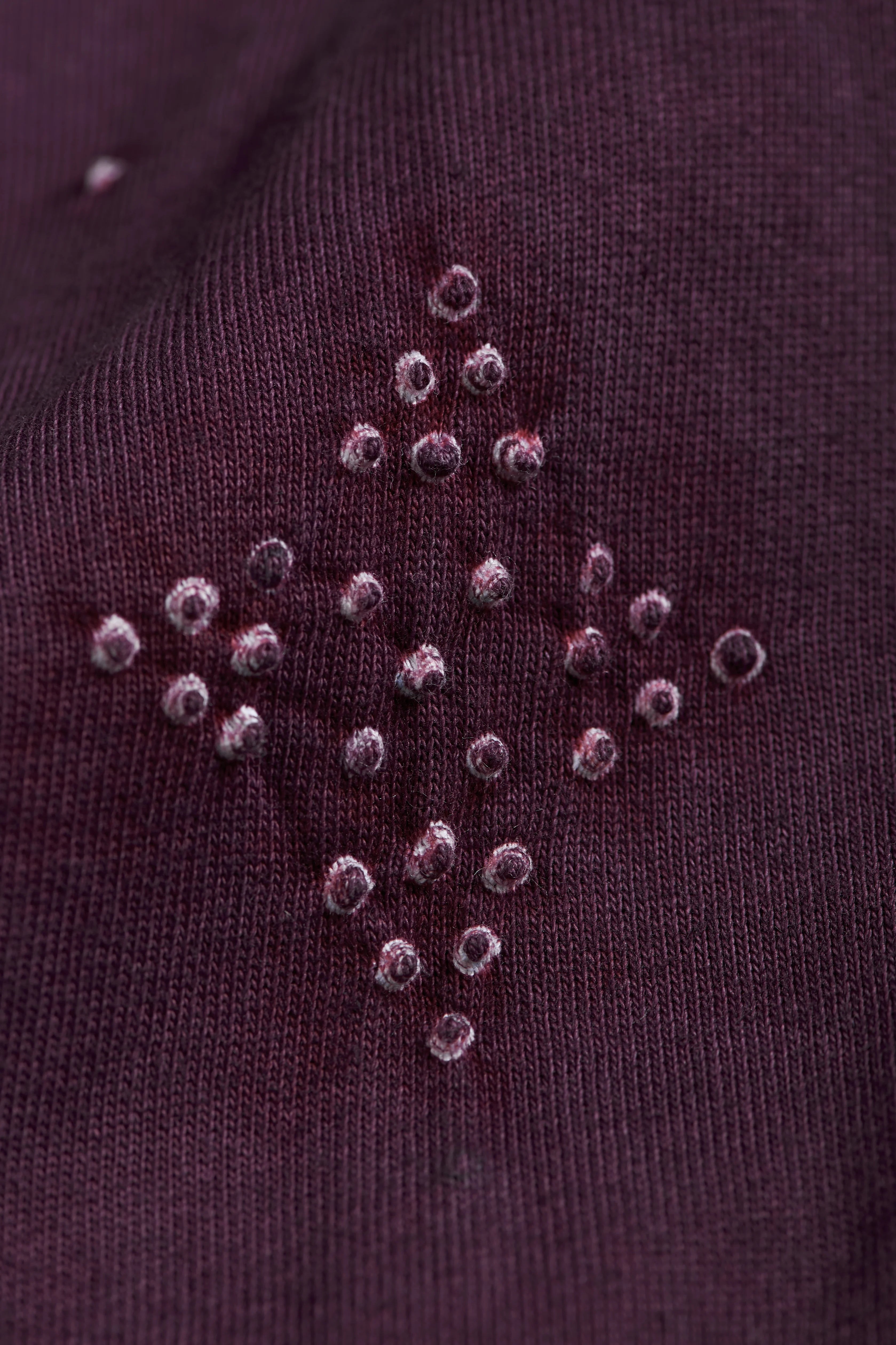 BANDHANI SWEATSHIRT IN PURPLE RED