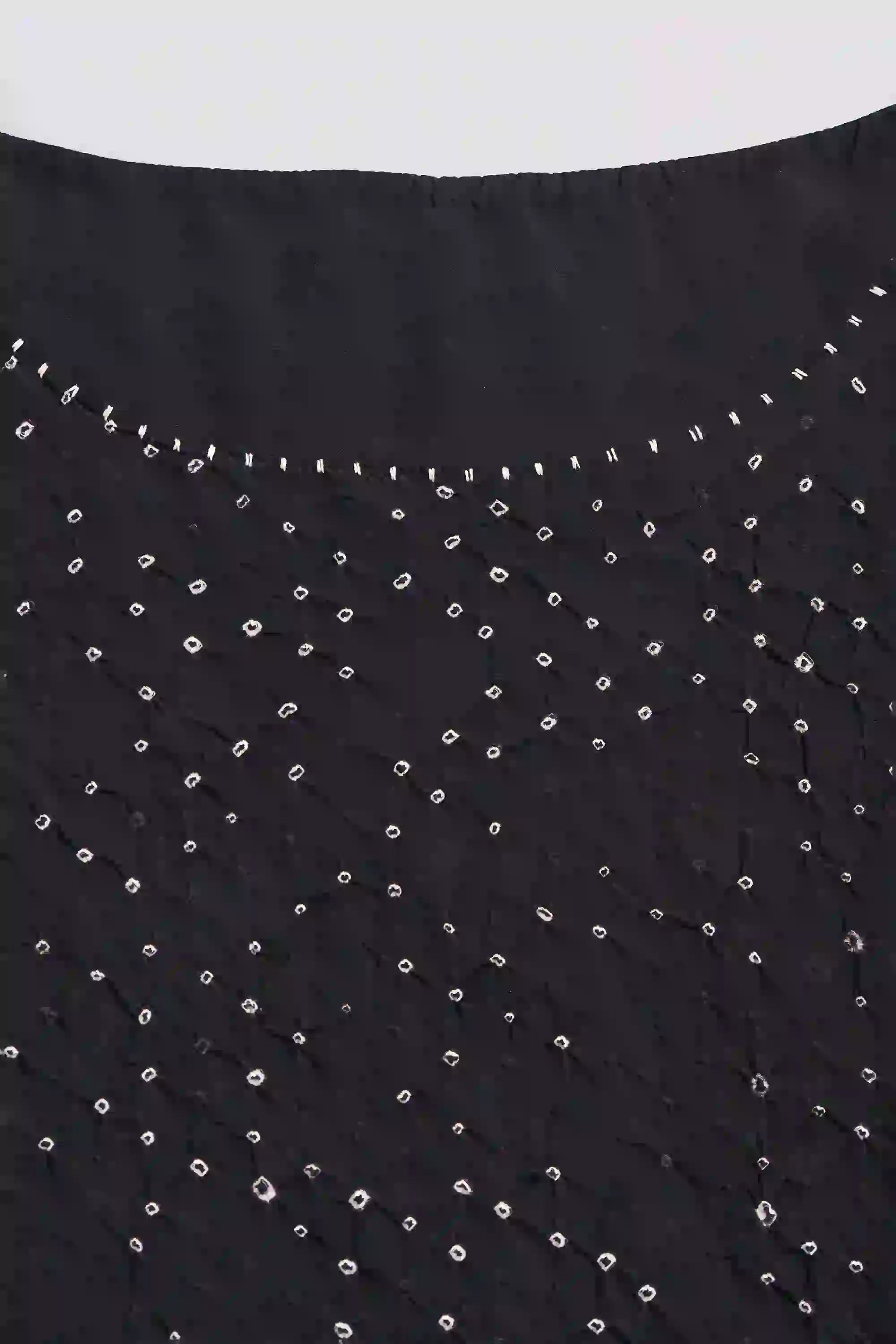 Fabric close-up with hand detail