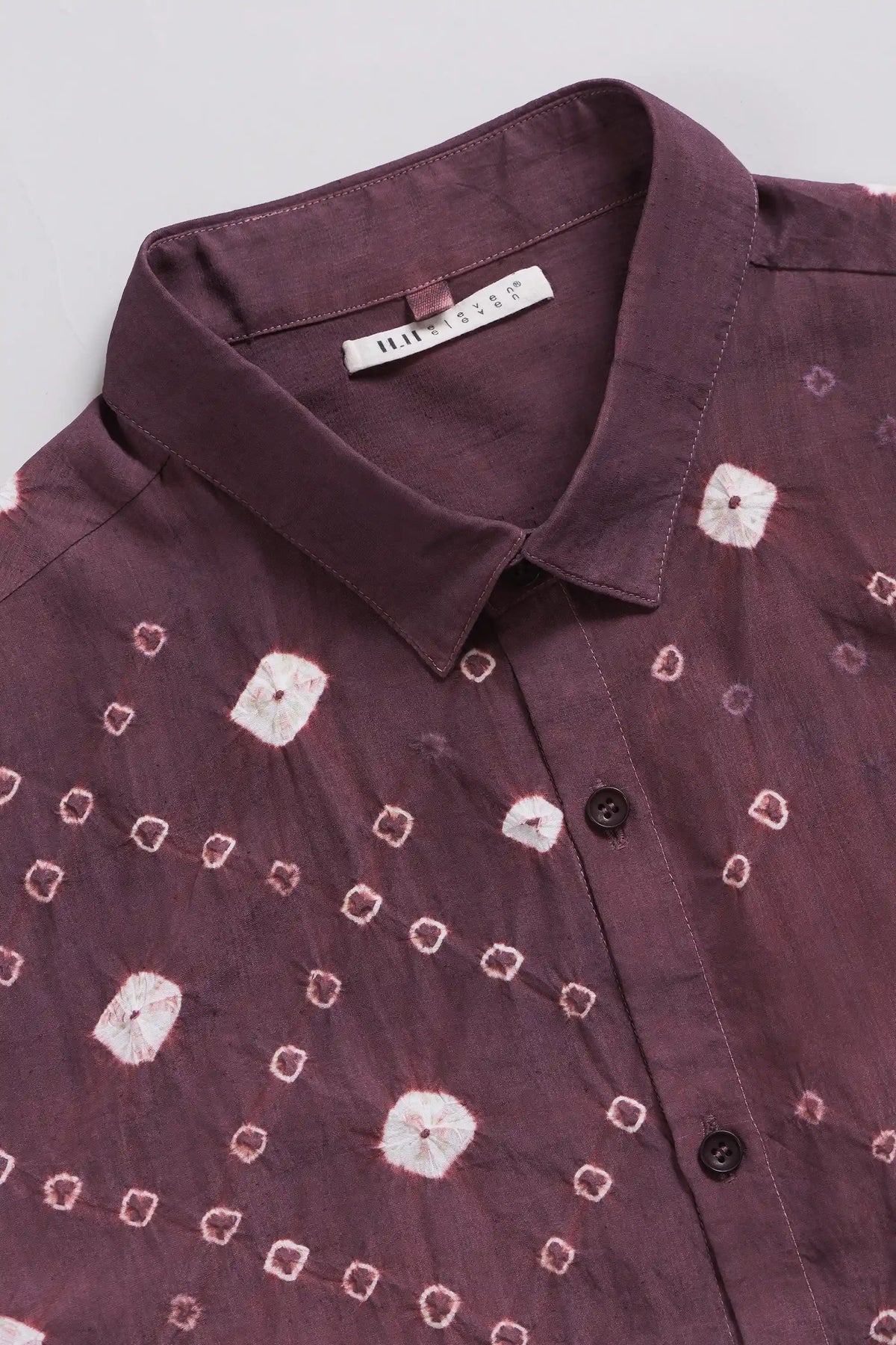 Lovers Silk Shirt in Purple Red
