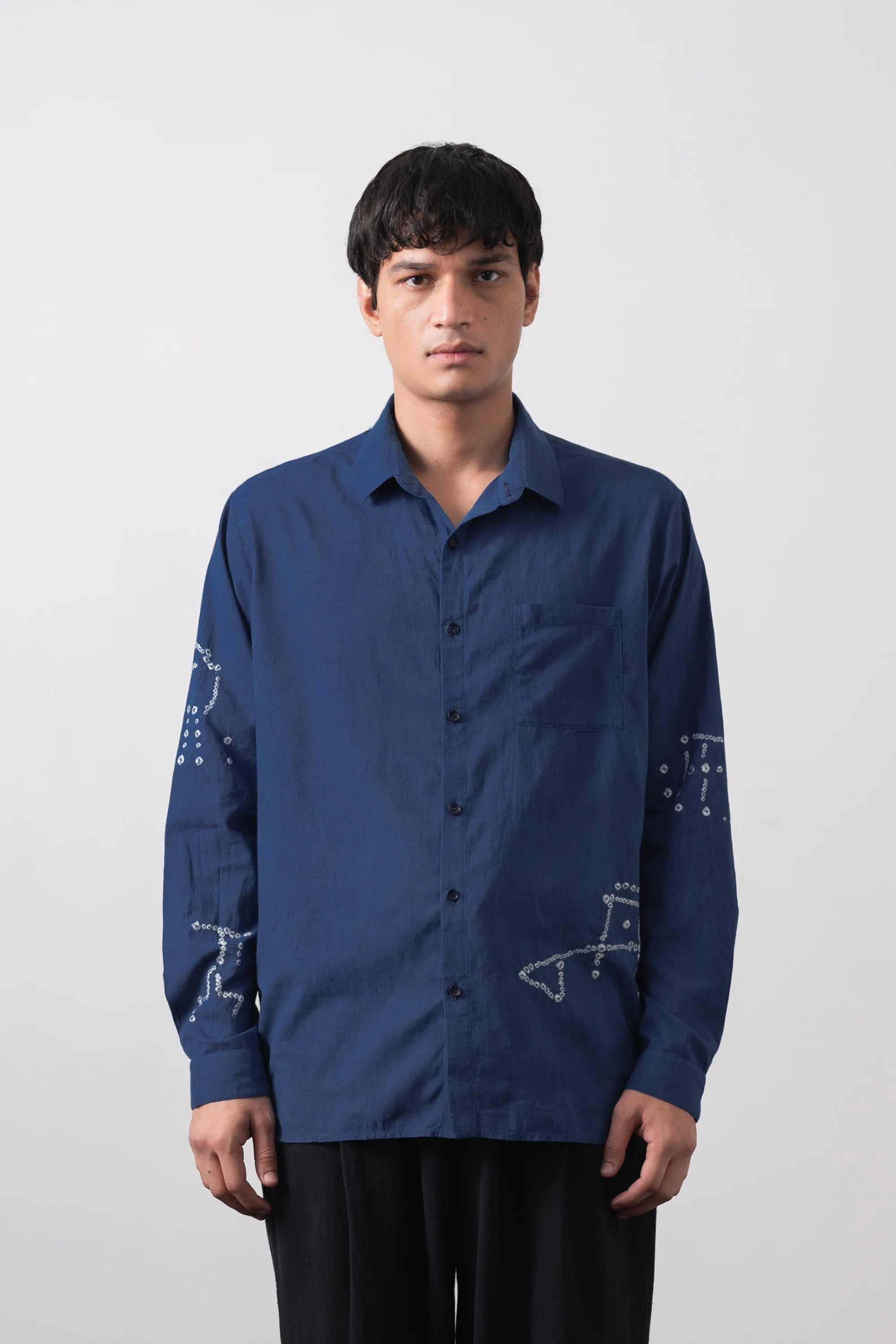 Lovers Shirt with Sargasso Bandhani Motifs