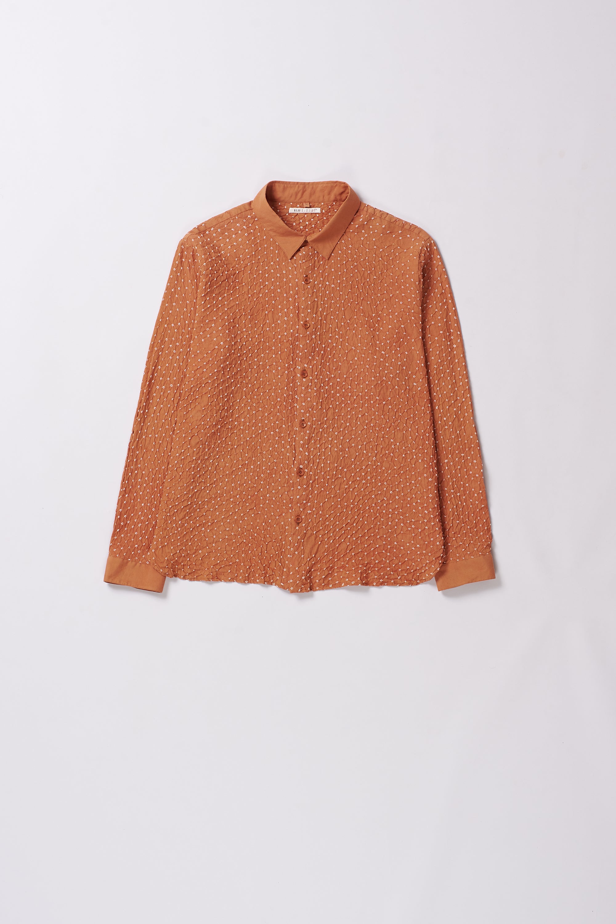 Sunset Orange Bandhani Shirt
