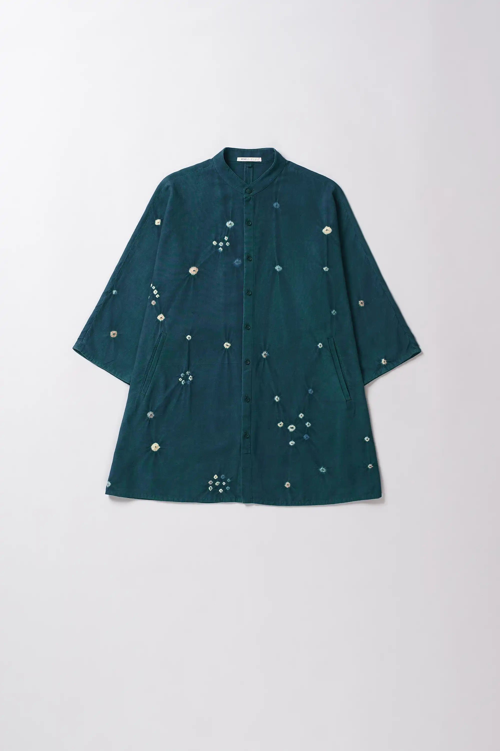Leaf green cotton shirt