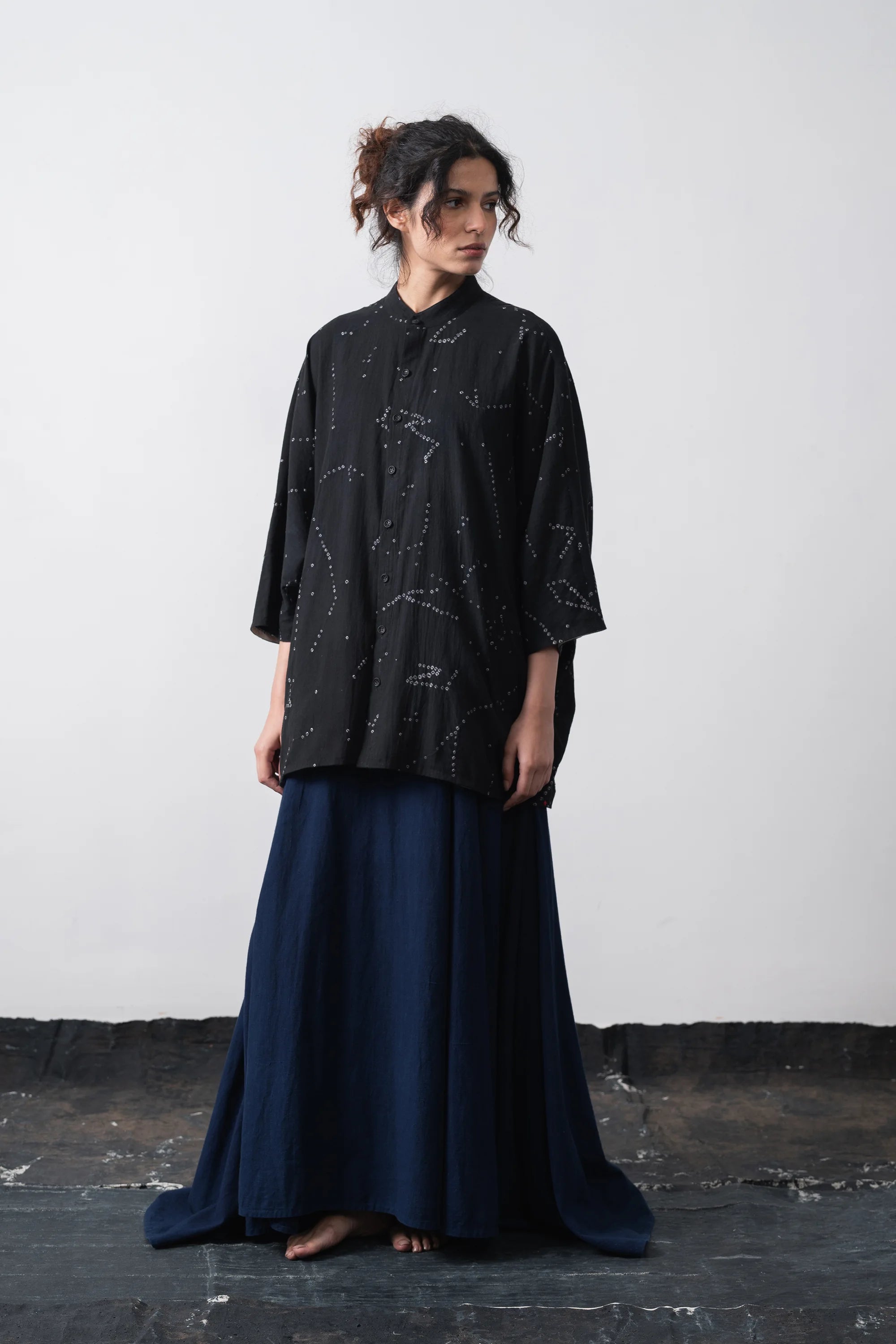 Mcover Bandhani Shirt in Black