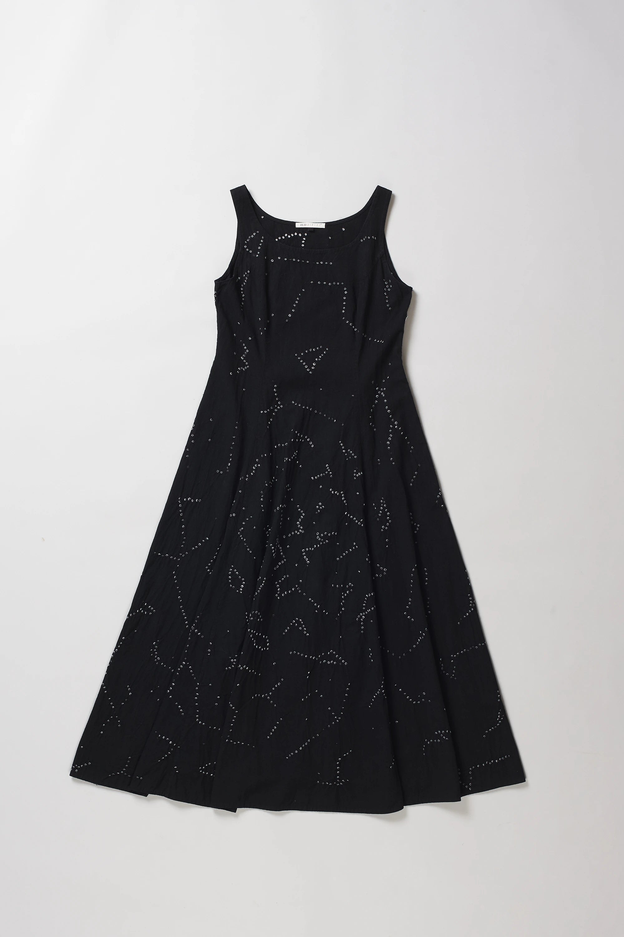 Flared Princess Cut Dress in Black