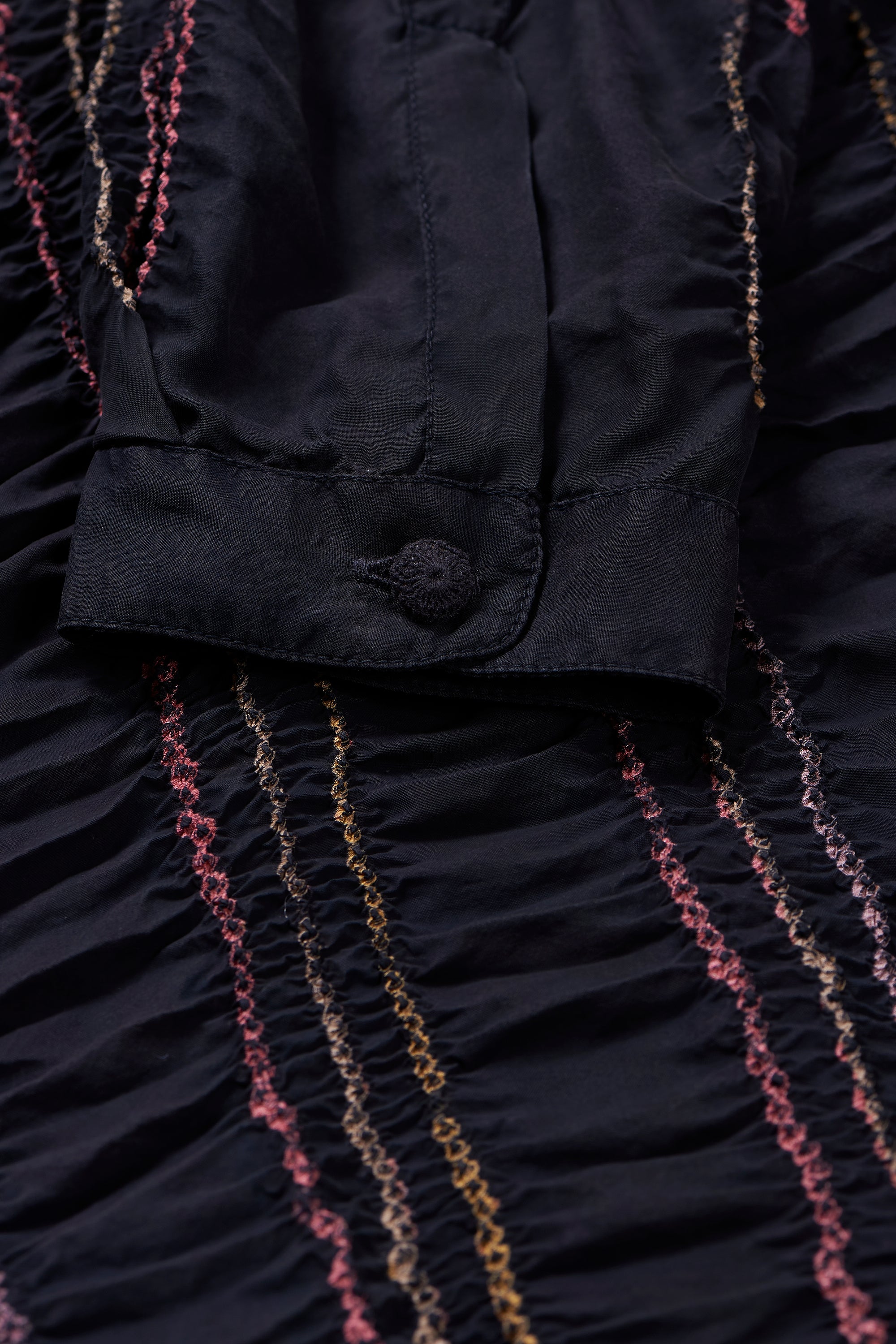 BLACK SILK BANDHANI & SCREENPRINT WOMEN SHIRT