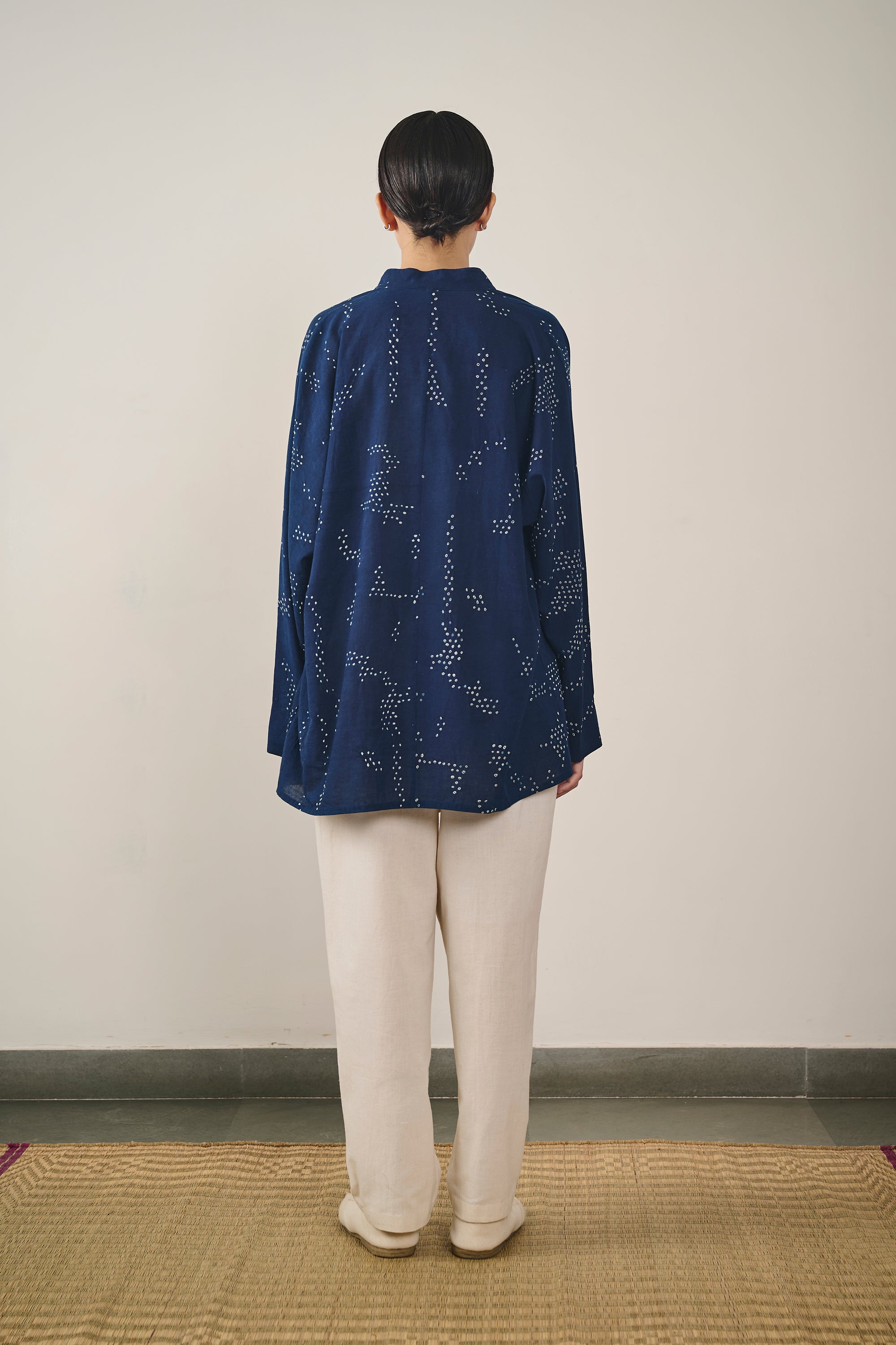 INDIGO BANDHANI SHIRT