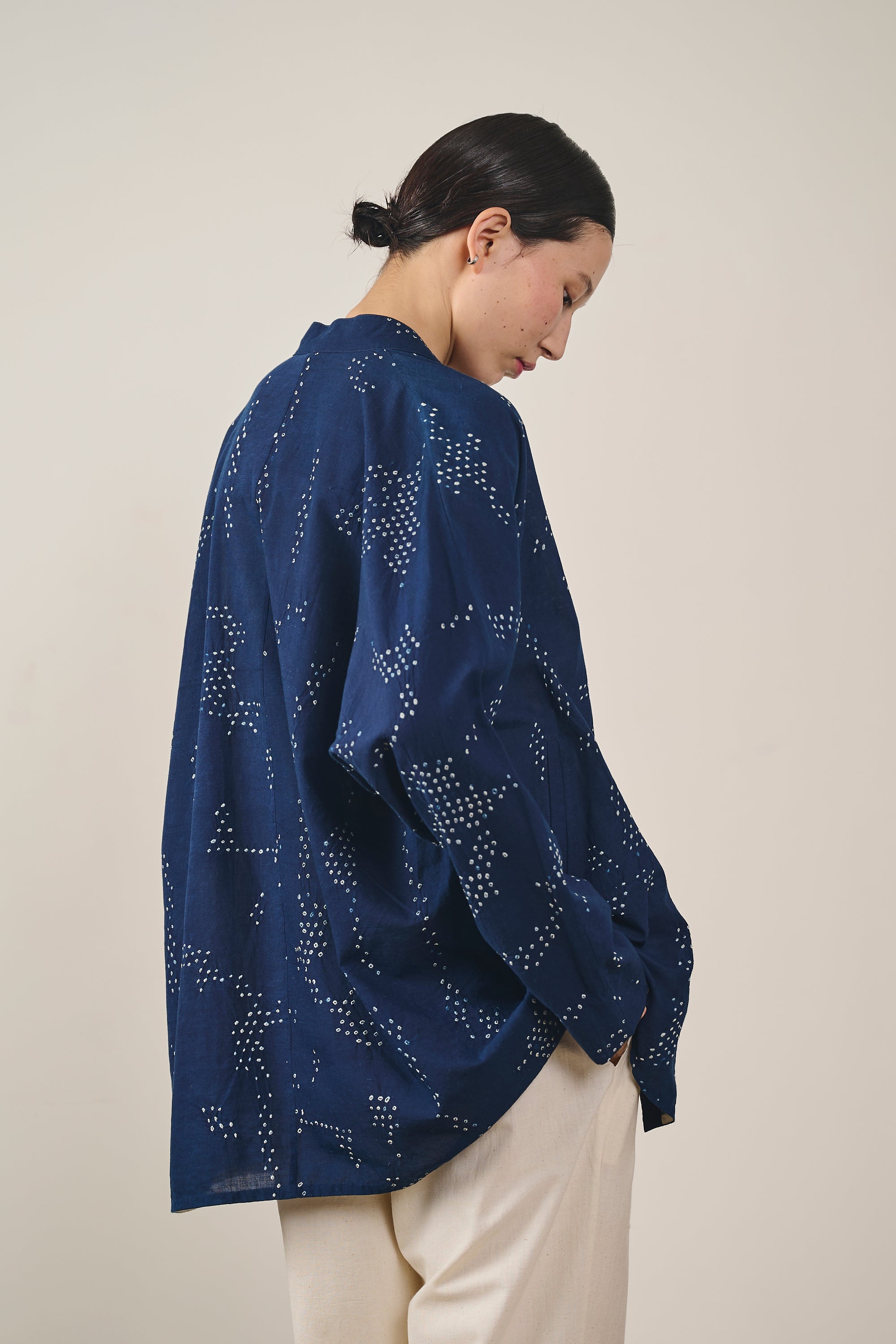 INDIGO BANDHANI SHIRT