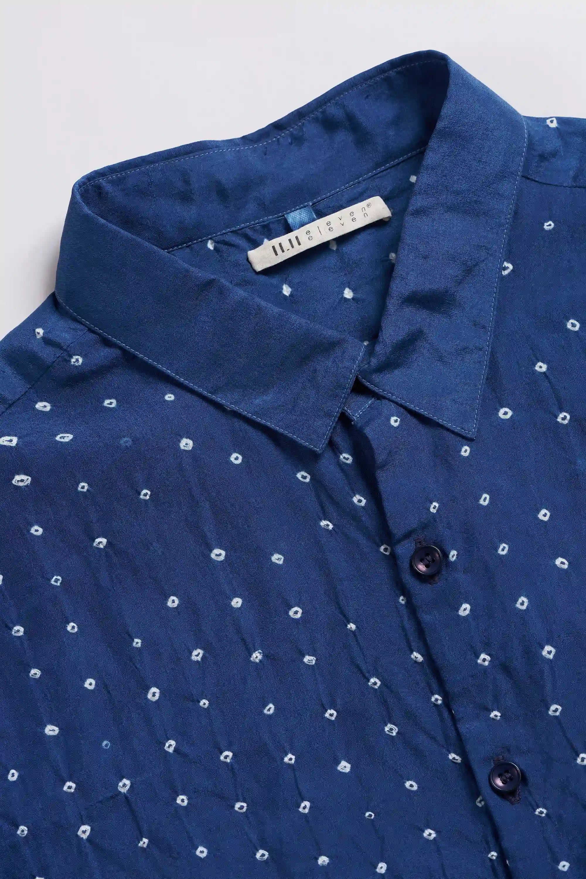 Fabric close-up with collar and buttons