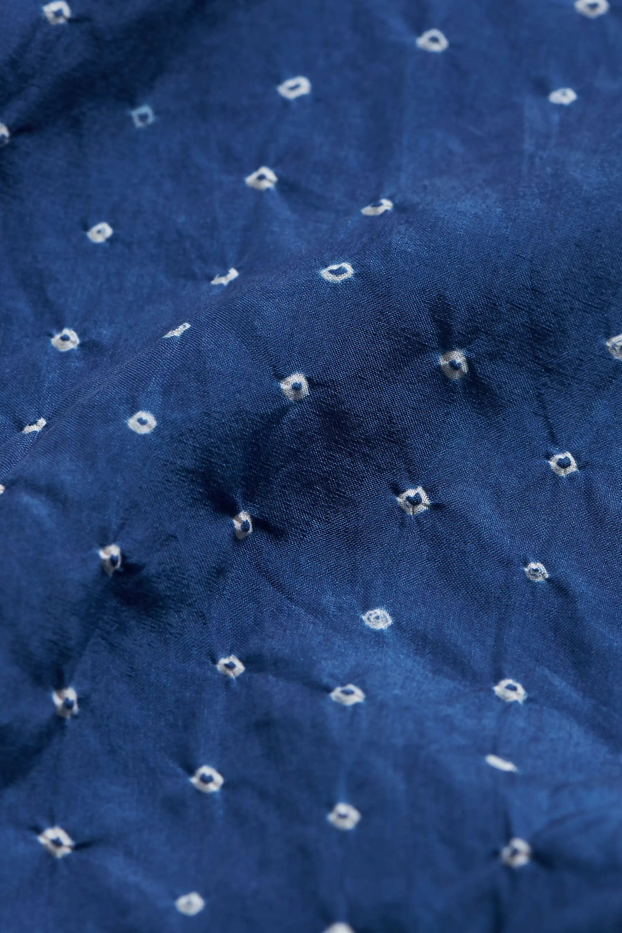 Fabric close-up medium indigo