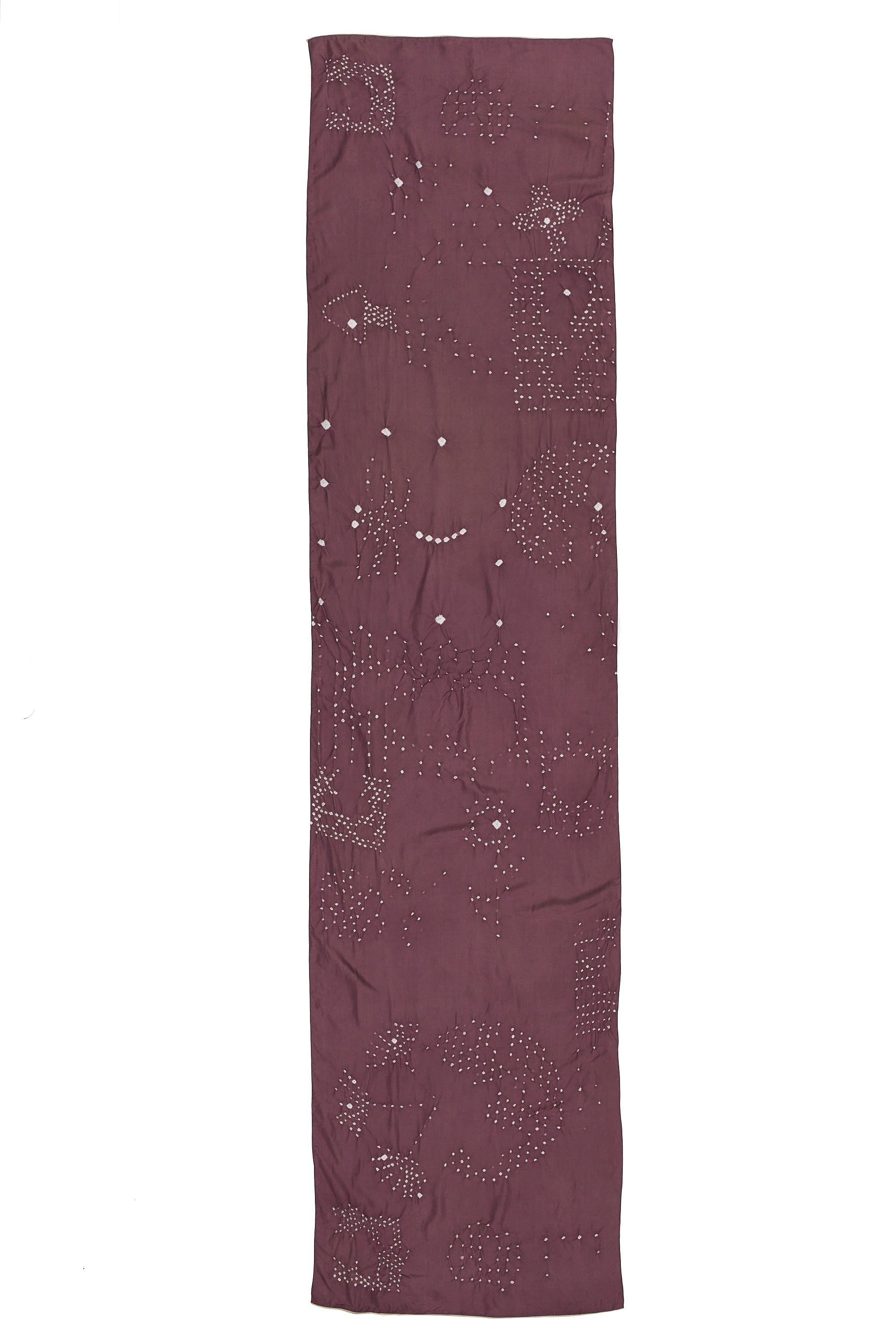 WINE COLOUR BANDHANI SILK WOMEN'S SCARF