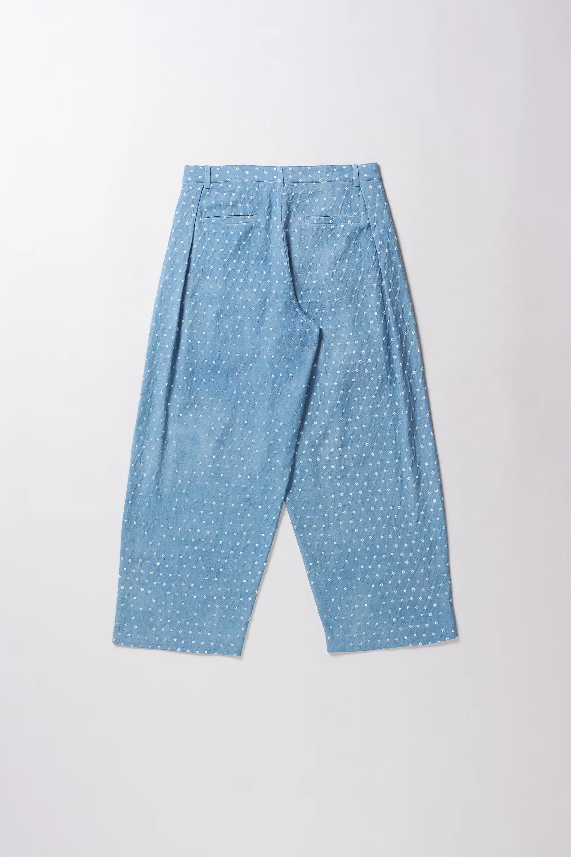 Powder blue bandhani pant