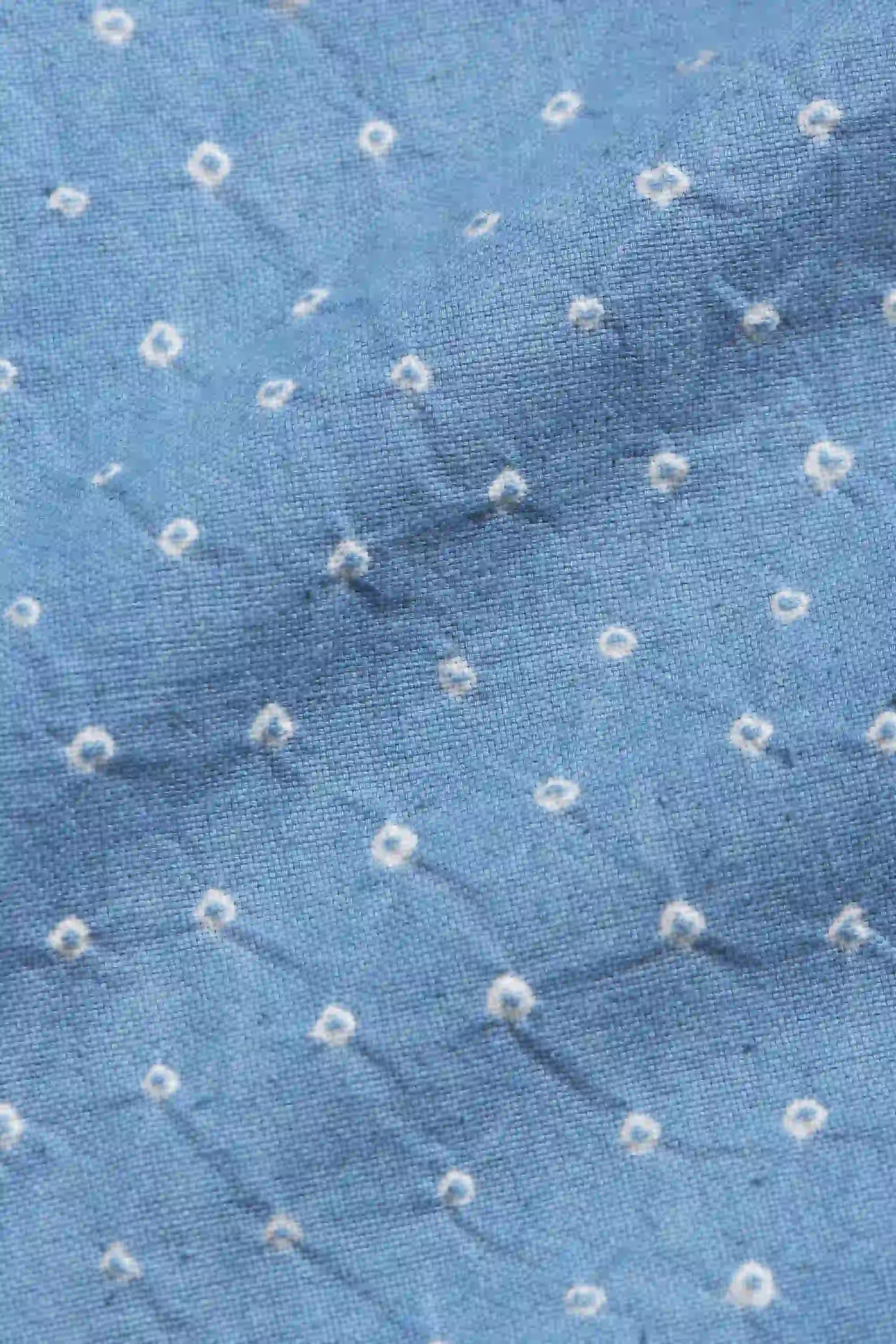 Fabric close-up with bandhani work